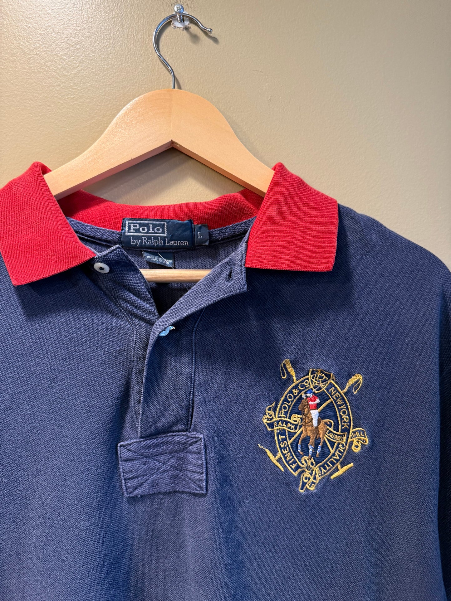 Vintage Polo Ralph Lauren Big Pony Crest Polo Shirt- L