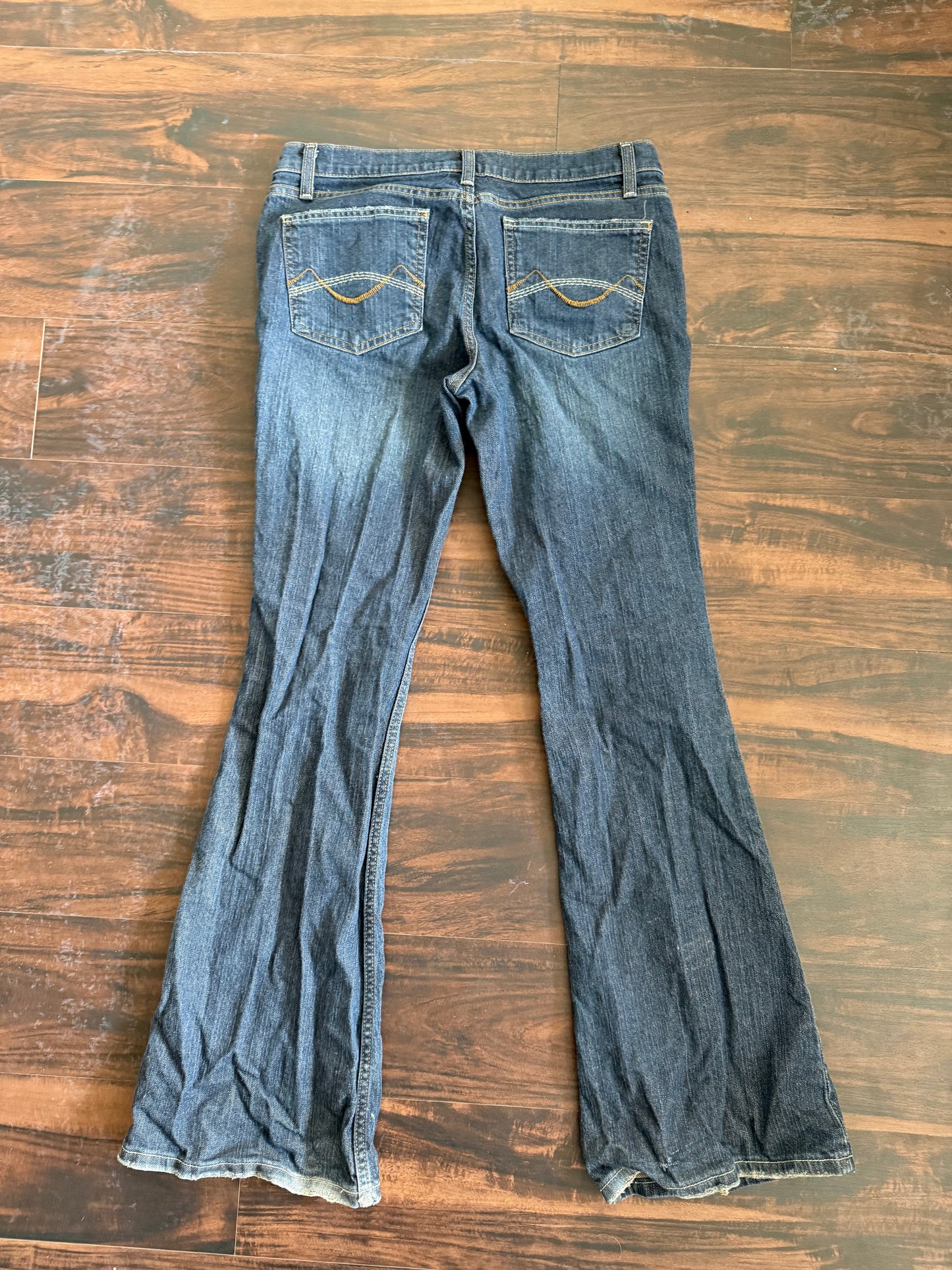 Vintage Mossimo Dark Wash Flared Denim Jeans- 31x32