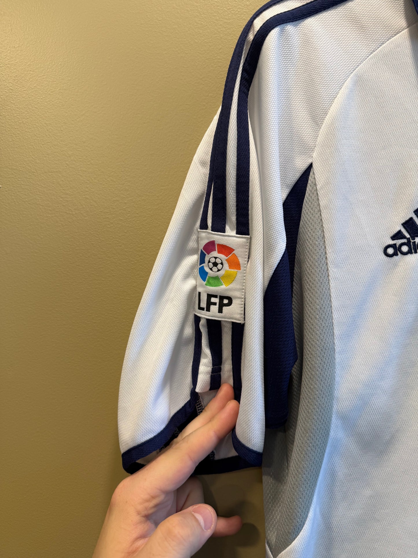Vintage Adidas Real Madrid Teka 98-2000 White Soccer Jersey- M/L