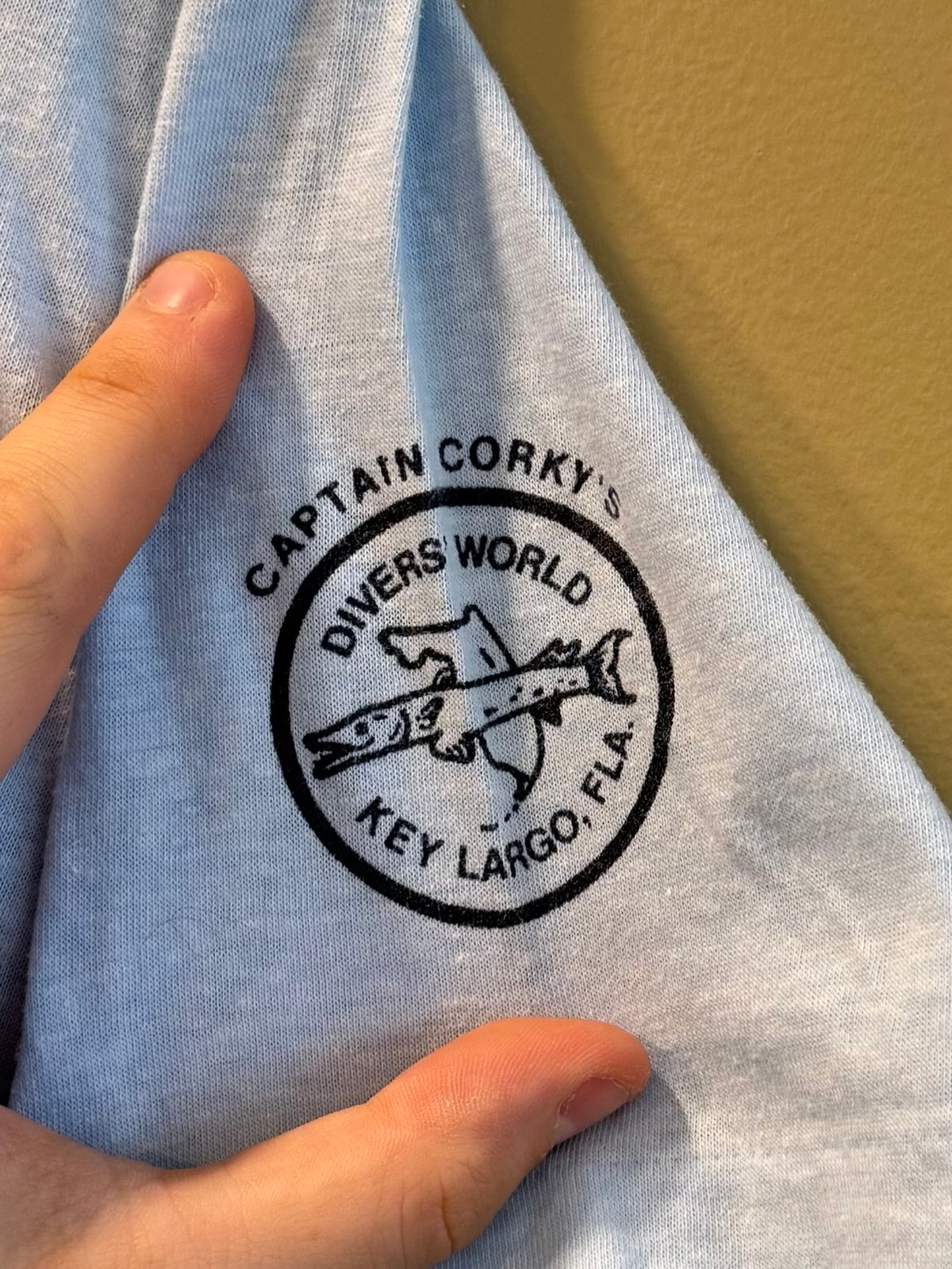 Vintage 70s Florida Keys Oh Shit Diver T-Shirt- S