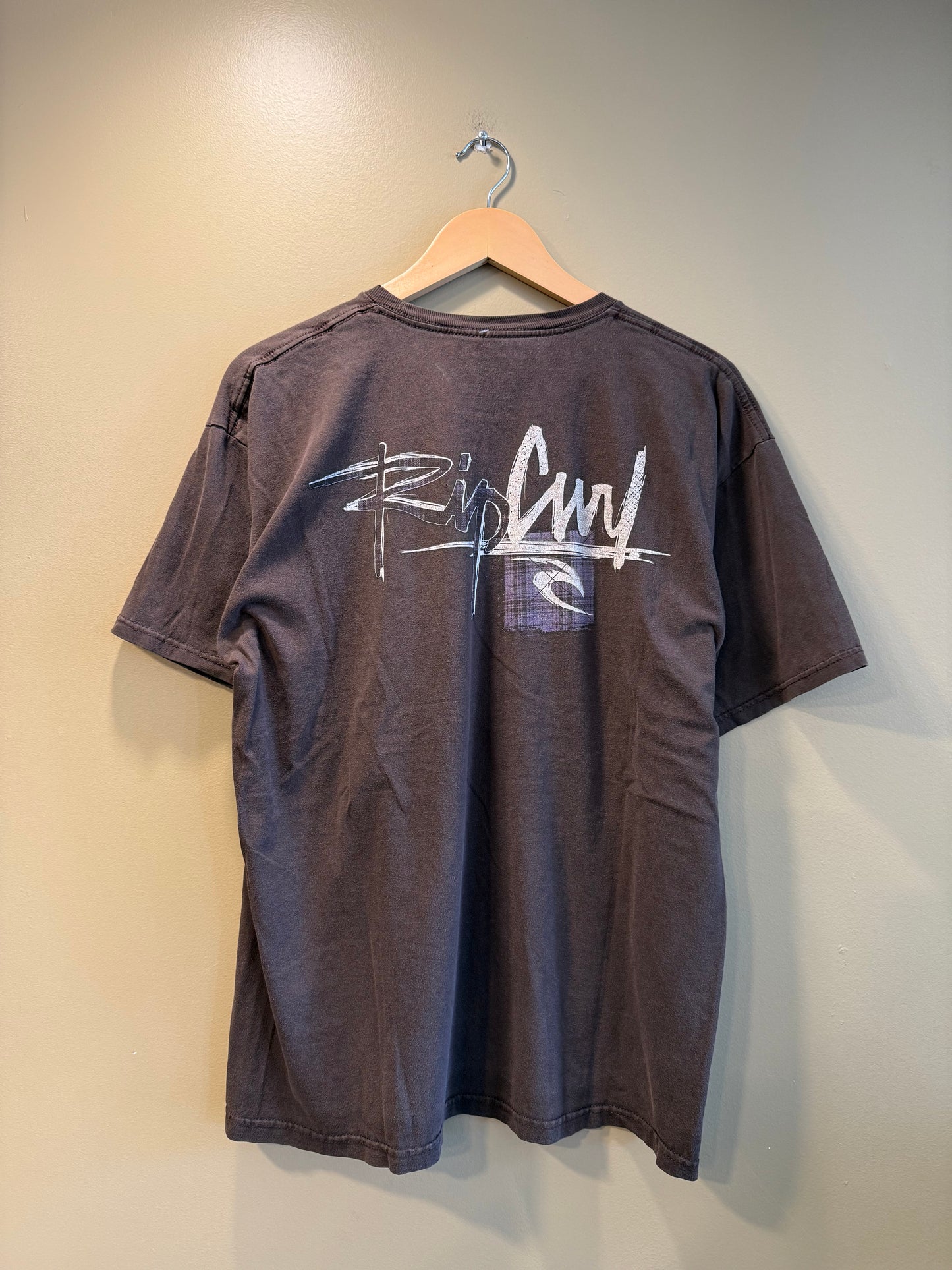 Vintage Rip Curl Brown Surfwear T-Shirt- L