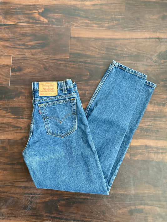 Vintage Levi’s 550 Straight Leg Blue Denim Jeans- 30x34