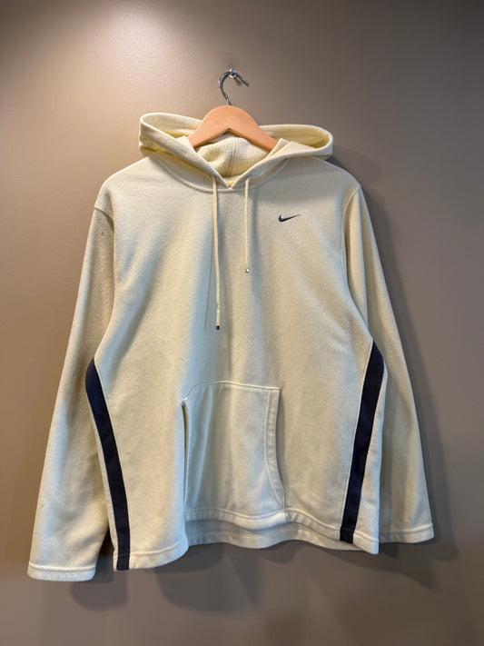 Vintage Nike Butter Yellow Fleece Hoodie Sweatshirt- M