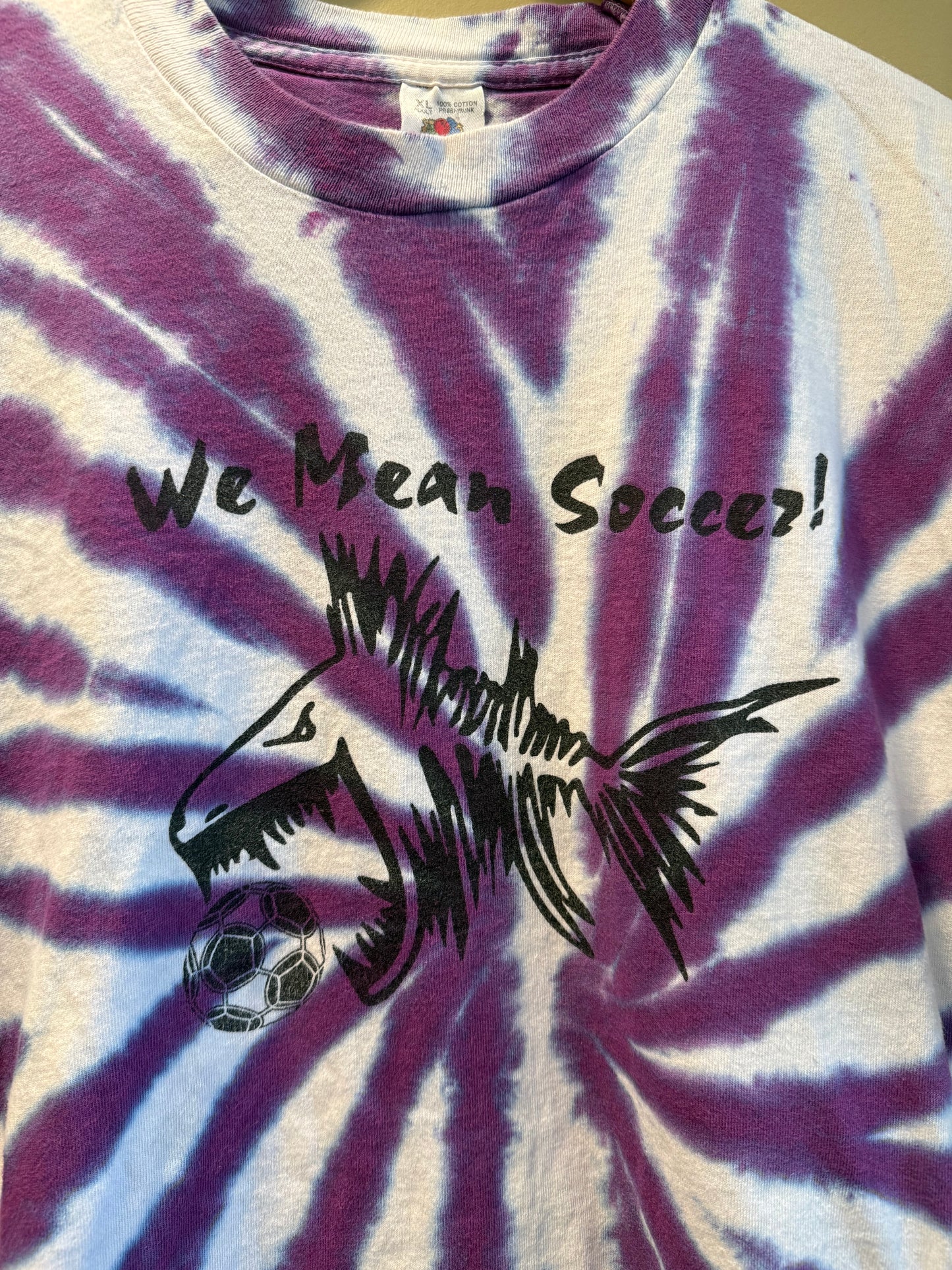 Vintage Strictly Soccer Fish Tie Dye T-Shirt- XL