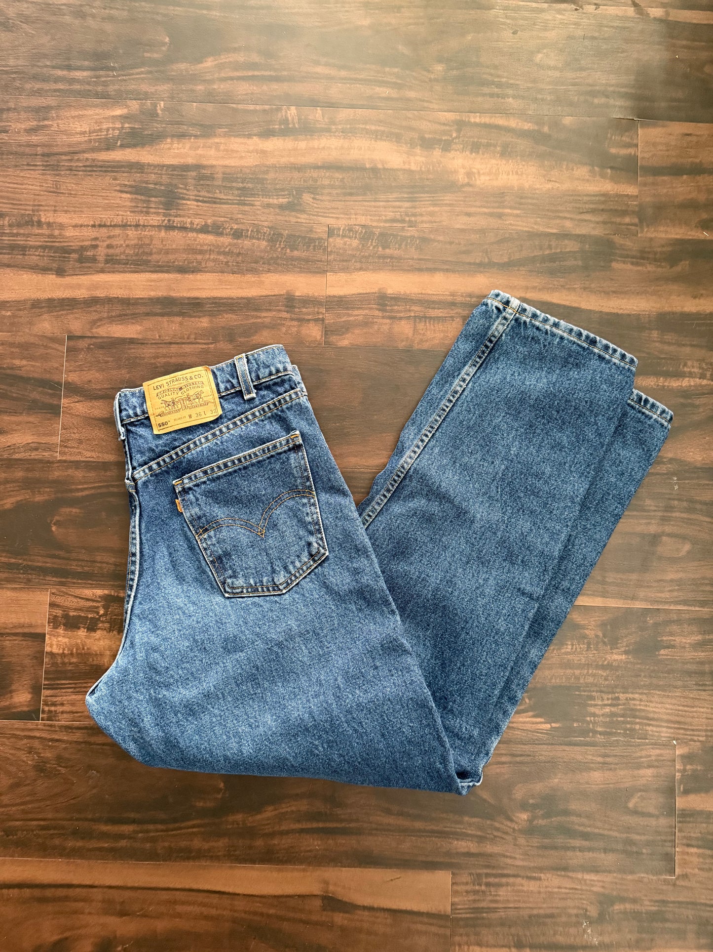 Vintage Levi’s Orange Tab Dark Wash Denim Jeans- 34x32