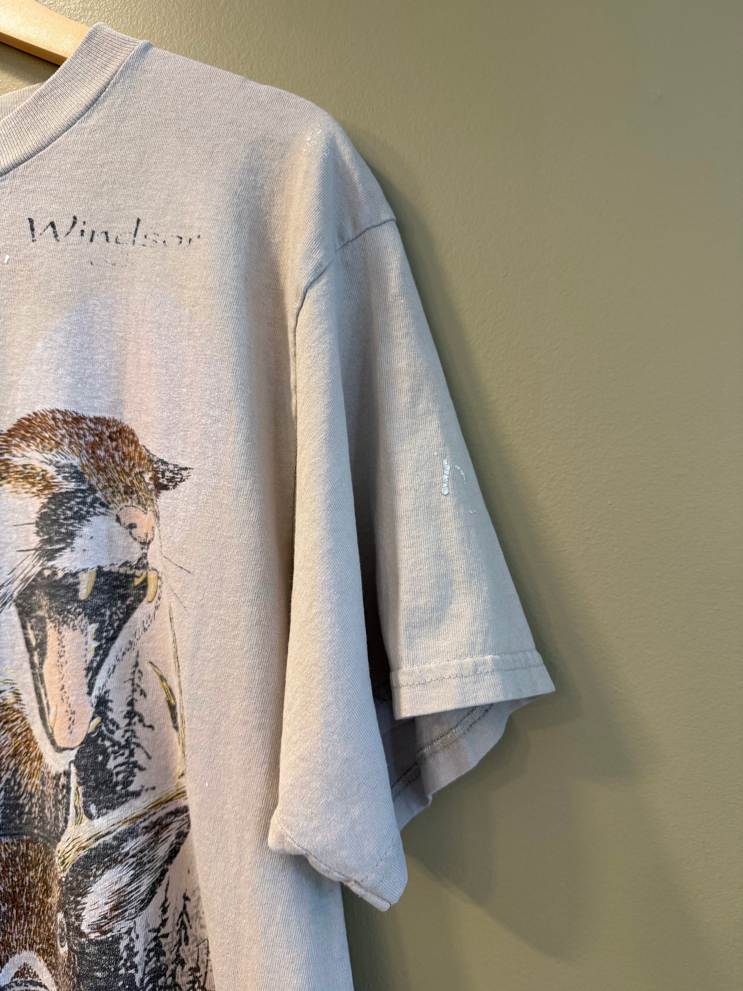 Vintage Windsor Wildlife Nature Distressed T-Shirt- L