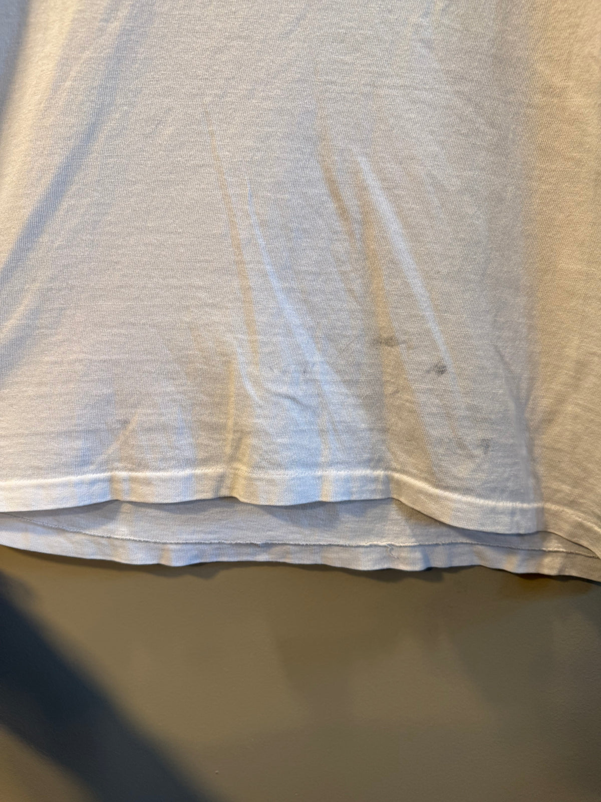 Vintage Tommy Hilfiger Big Flag Distressed White T-Shirt- XL
