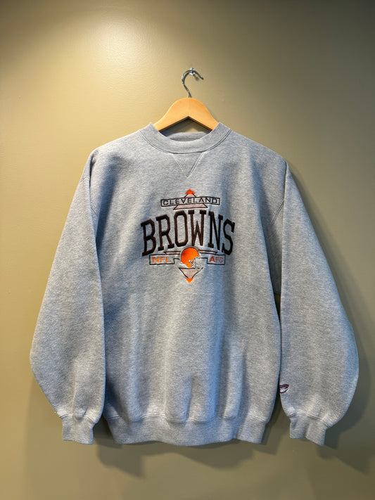 Vintage Cleveland Browns Gray Crewneck Sweatshirt- M