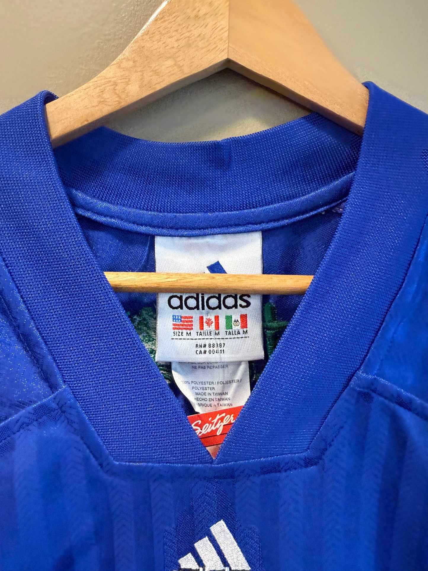 TTT Adidas Blue Embroidery Error Football Soccer Jersey- M