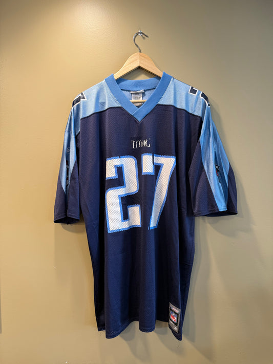 Vintage Tennessee Titans Eddie George Blue NFL Jersey- XXL