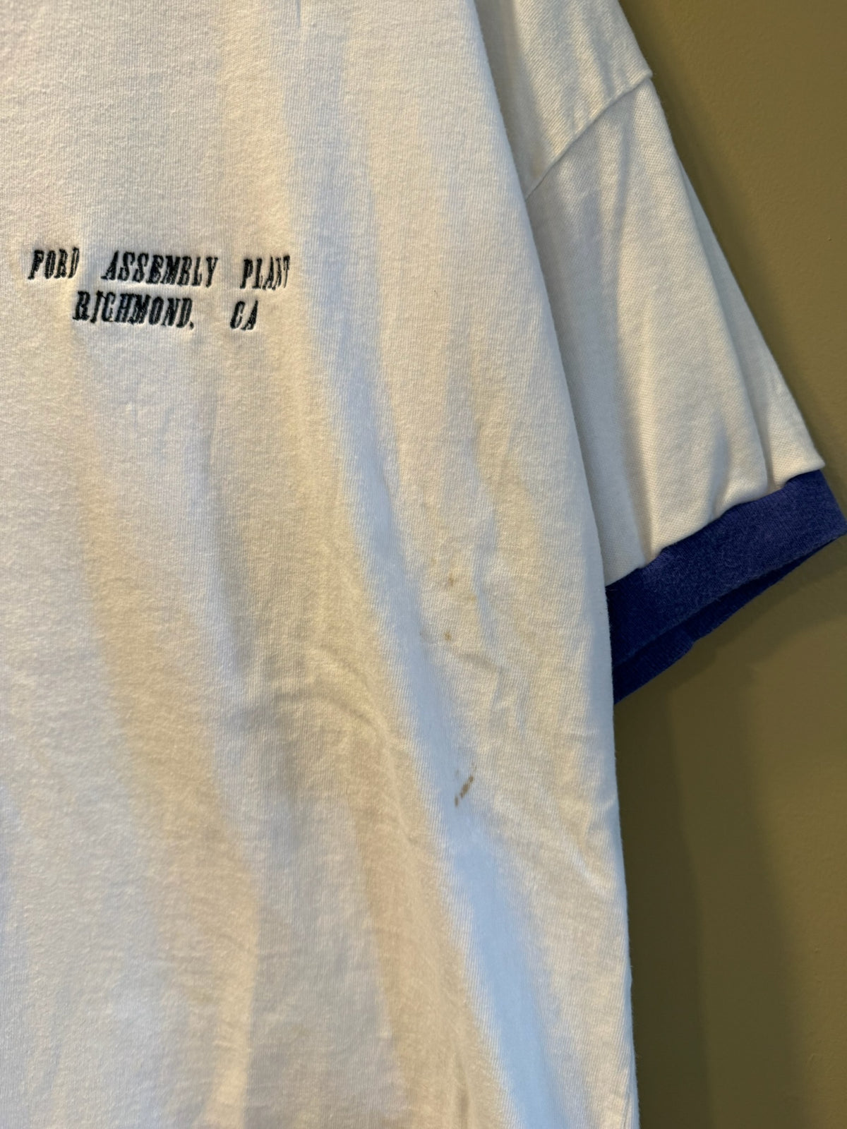 Vintage Ford Assembly Plant Ringer Tee T-Shirt - L
