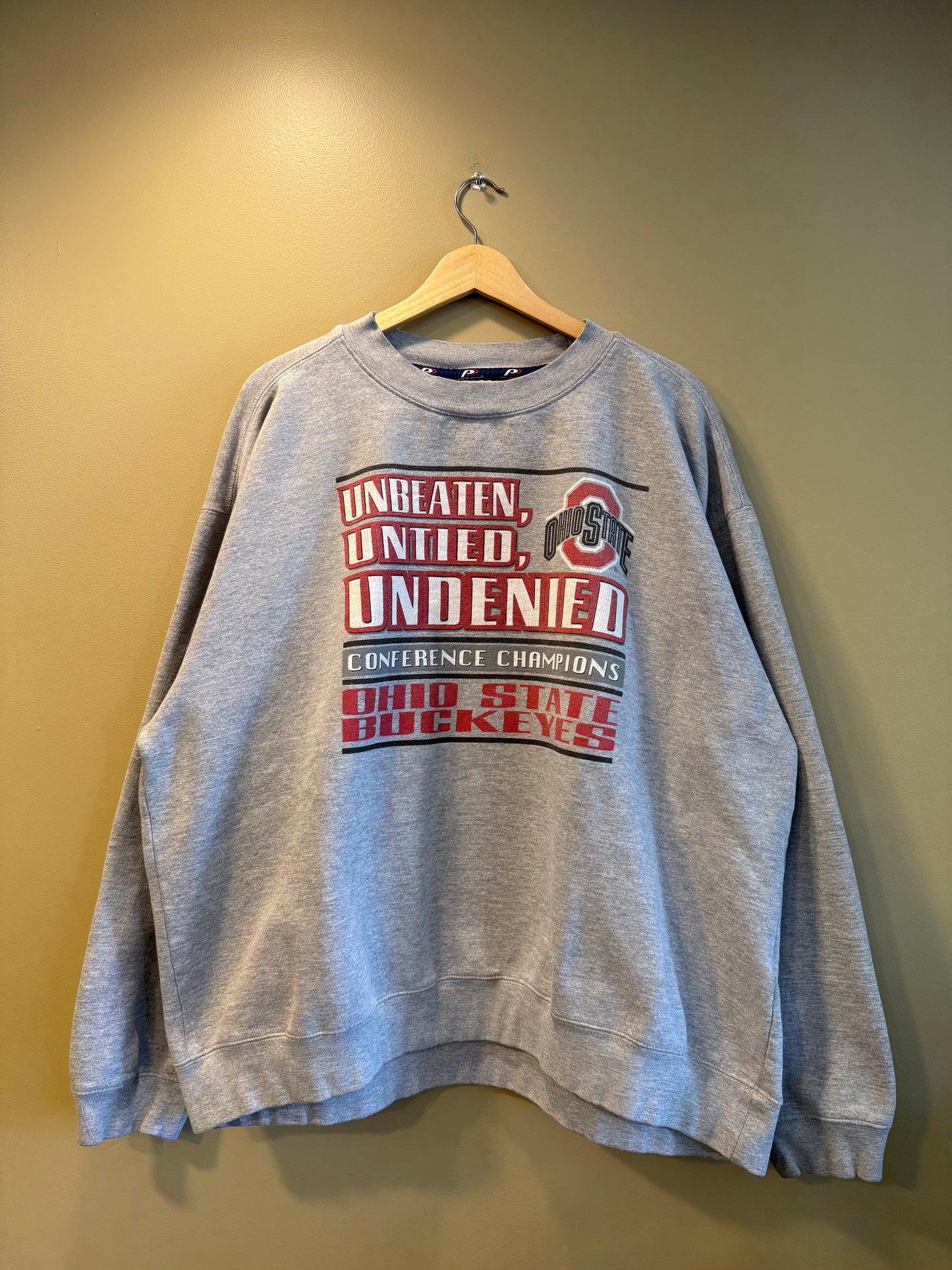 Vintage Ohio State University Buckeyes Undefeated Conference Champions Crewneck Sweatshirt- XXL