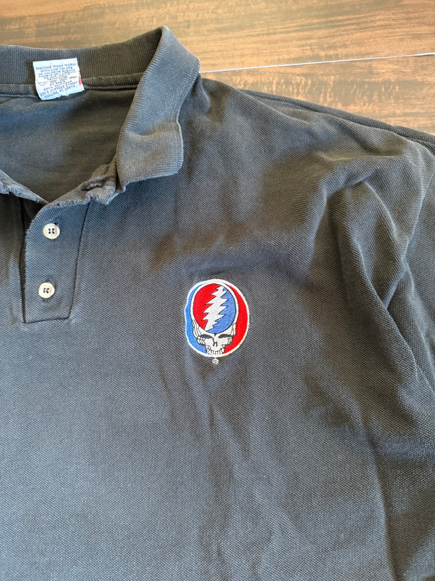 Vintage Grateful Dead Skull Polo Shirt- XL