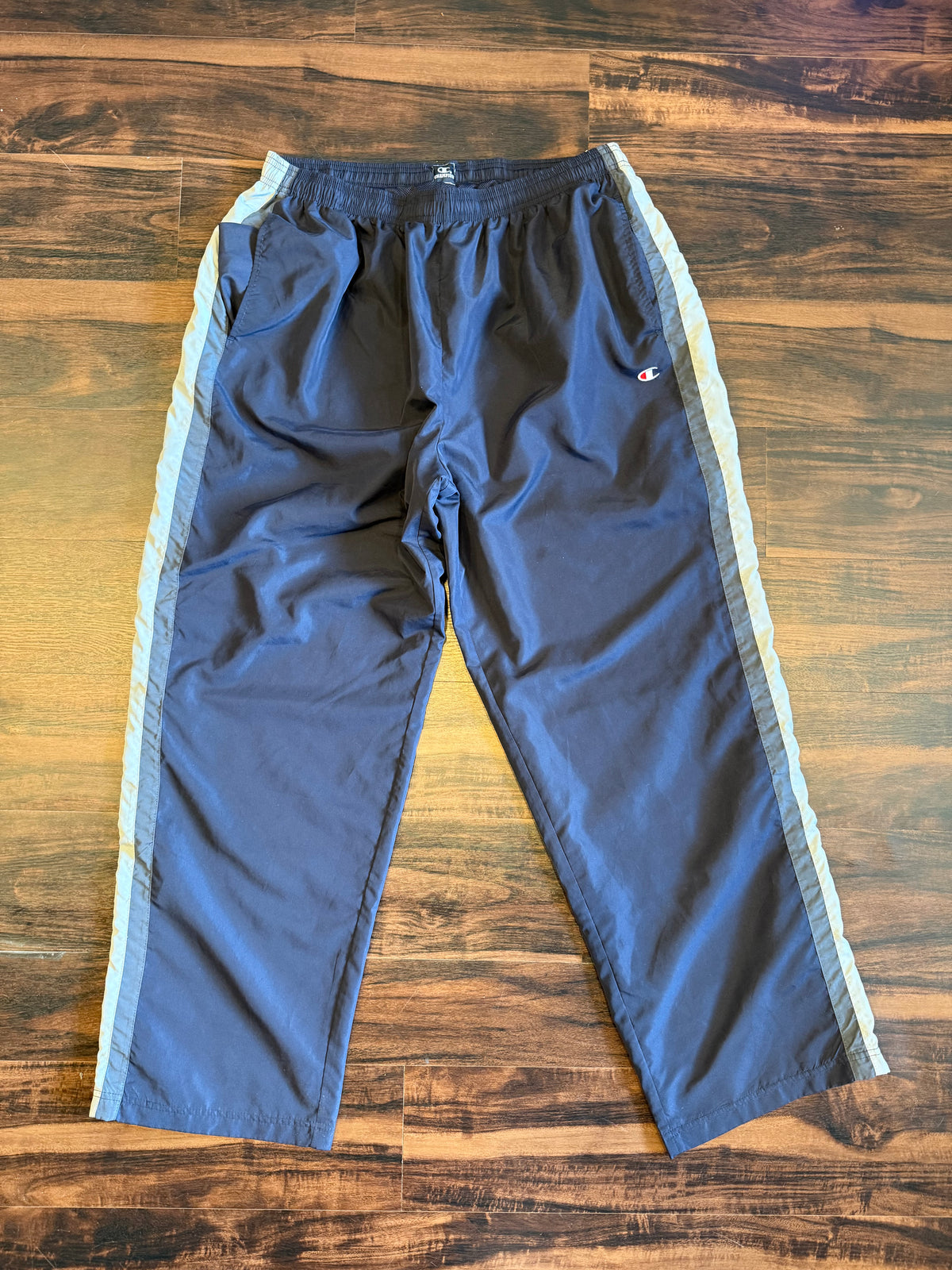 Vintage Champion Navy Blue Baggy Jogger Track Pants- 32x33