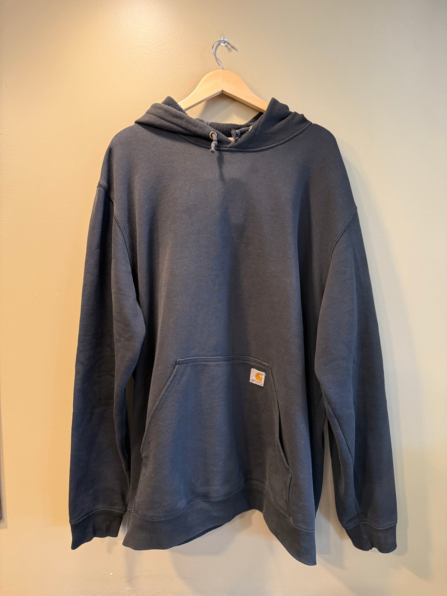 Vintage Carhartt Black Distressed Hoodie Sweatshirt- XXL