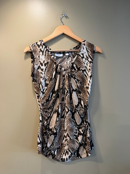 Vintage New York & Co. Snakeskin Top- S