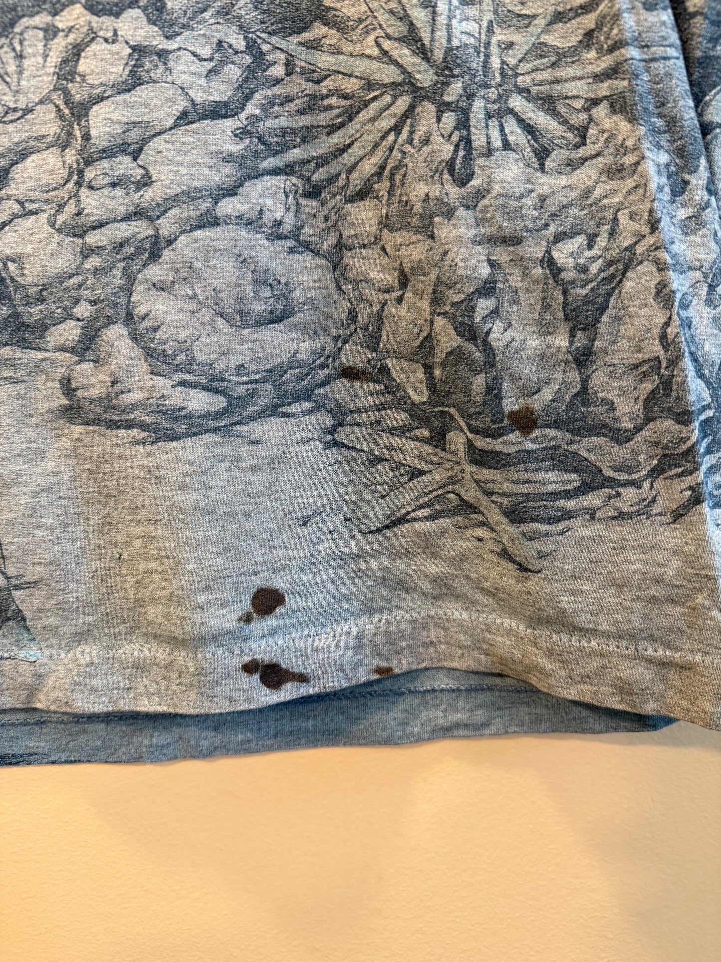 Vintage Dolphins All Over Print Sea T-Shirt- M