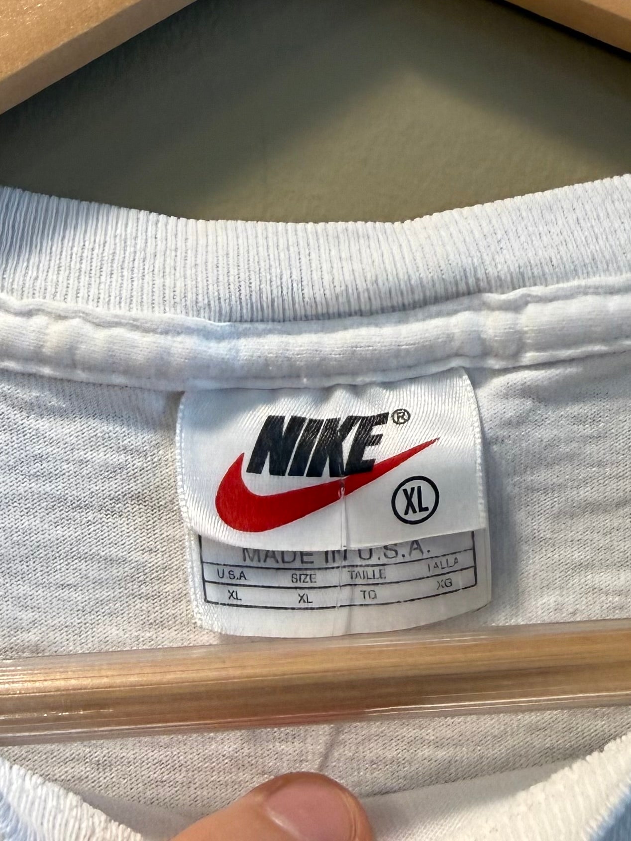 Vintage Nike Soccer White T-Shirt- M