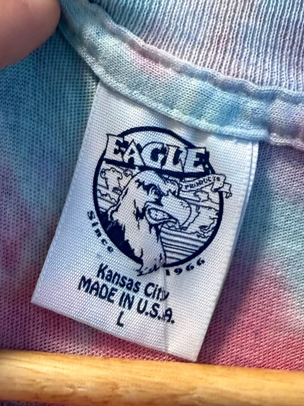 Vintage Wolf Alaska Tie Dye T-Shirt- L