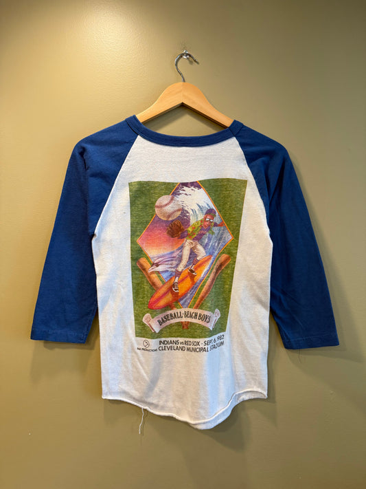 Vintage Cleveland Indians Baseball Beach Boys T-Shirt- S