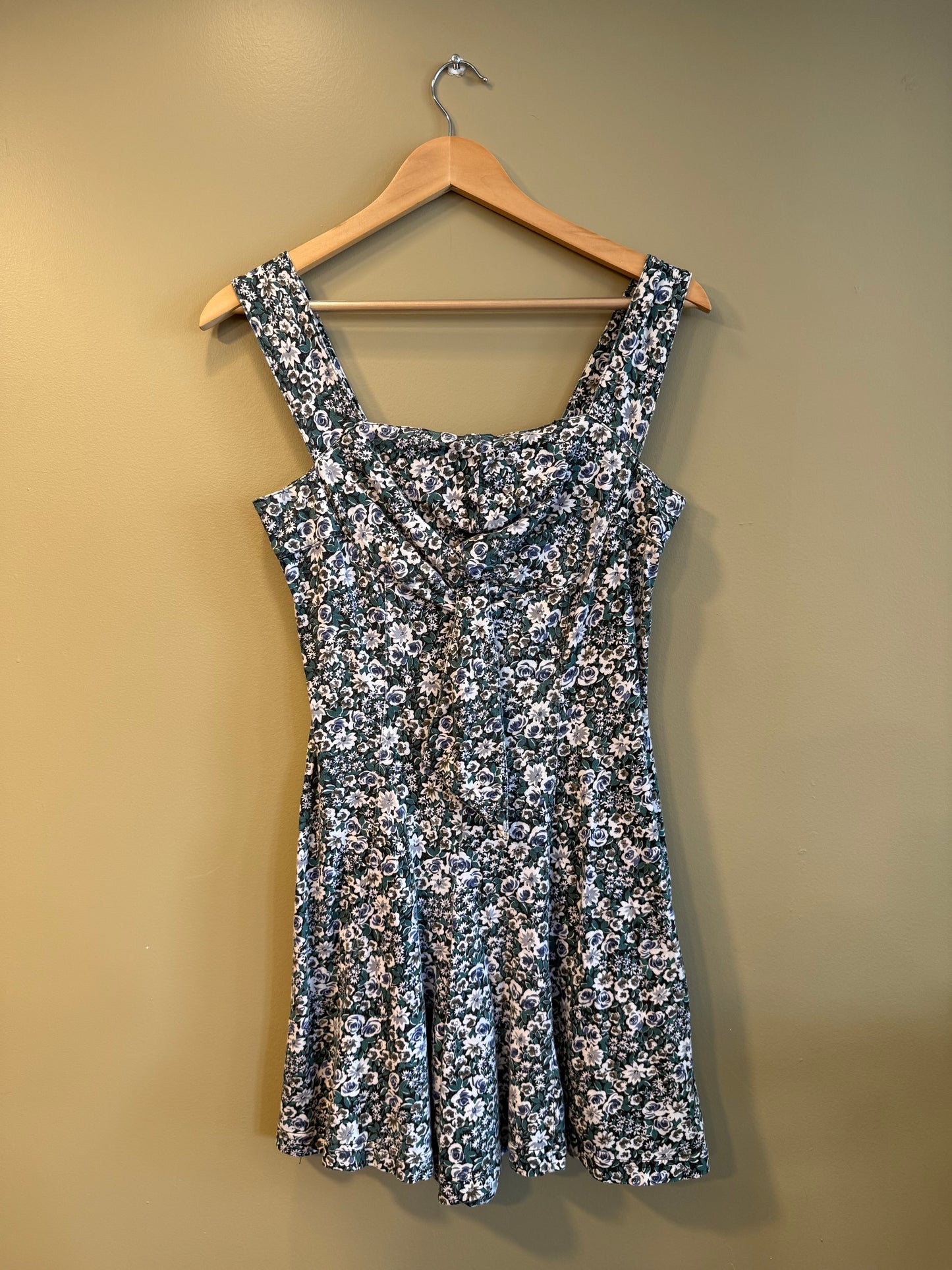 Vintage Floral Baby Doll Dress- S