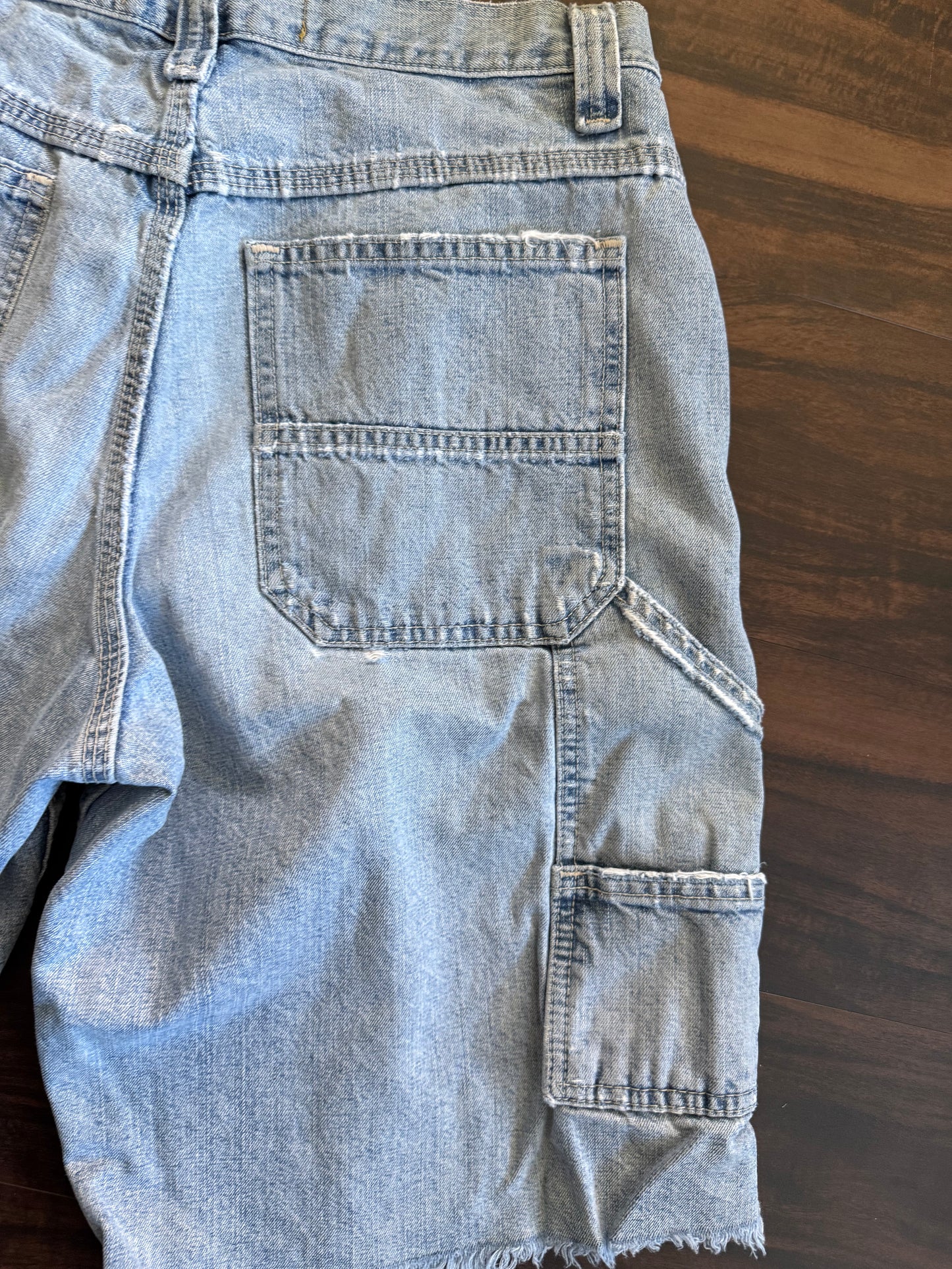Vintage Lee Dungarees Distressed Denim Jean Shorts- 30