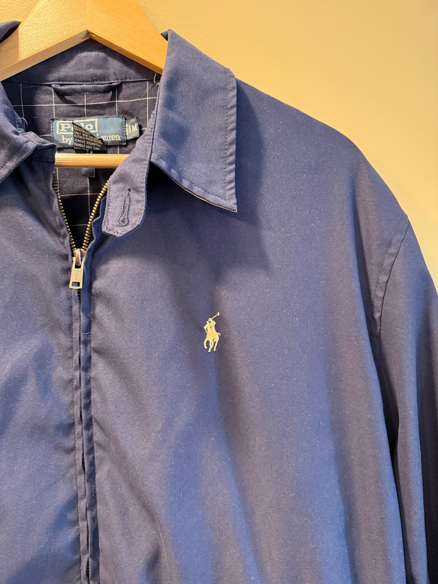 Vintage Polo Ralph Lauren Navy Blue Harrington Jacket- M