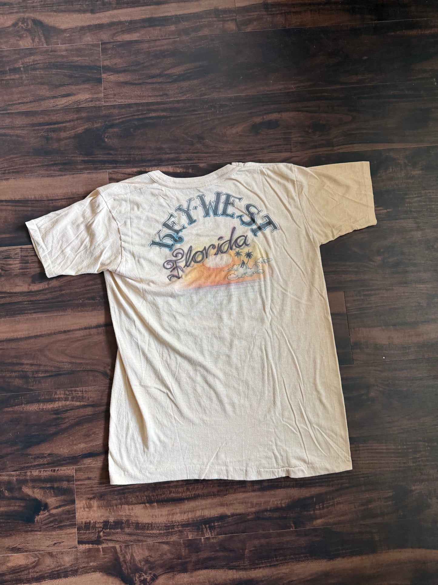 Vintage 1978 Harley Davidson Key West Florida Air Brush T-Shirt- M