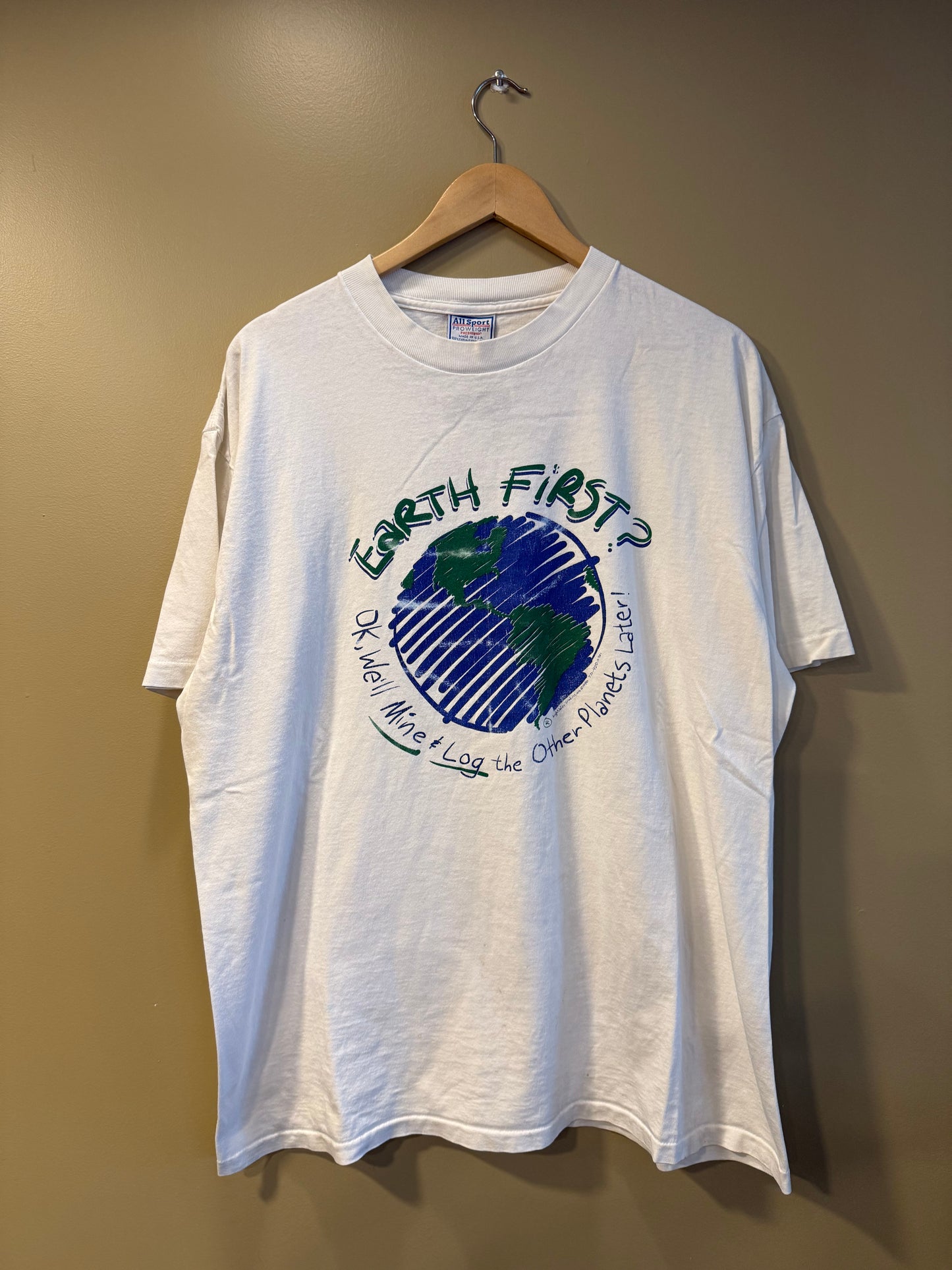 Vintage Earth First Parody Nature T-Shirt- XL