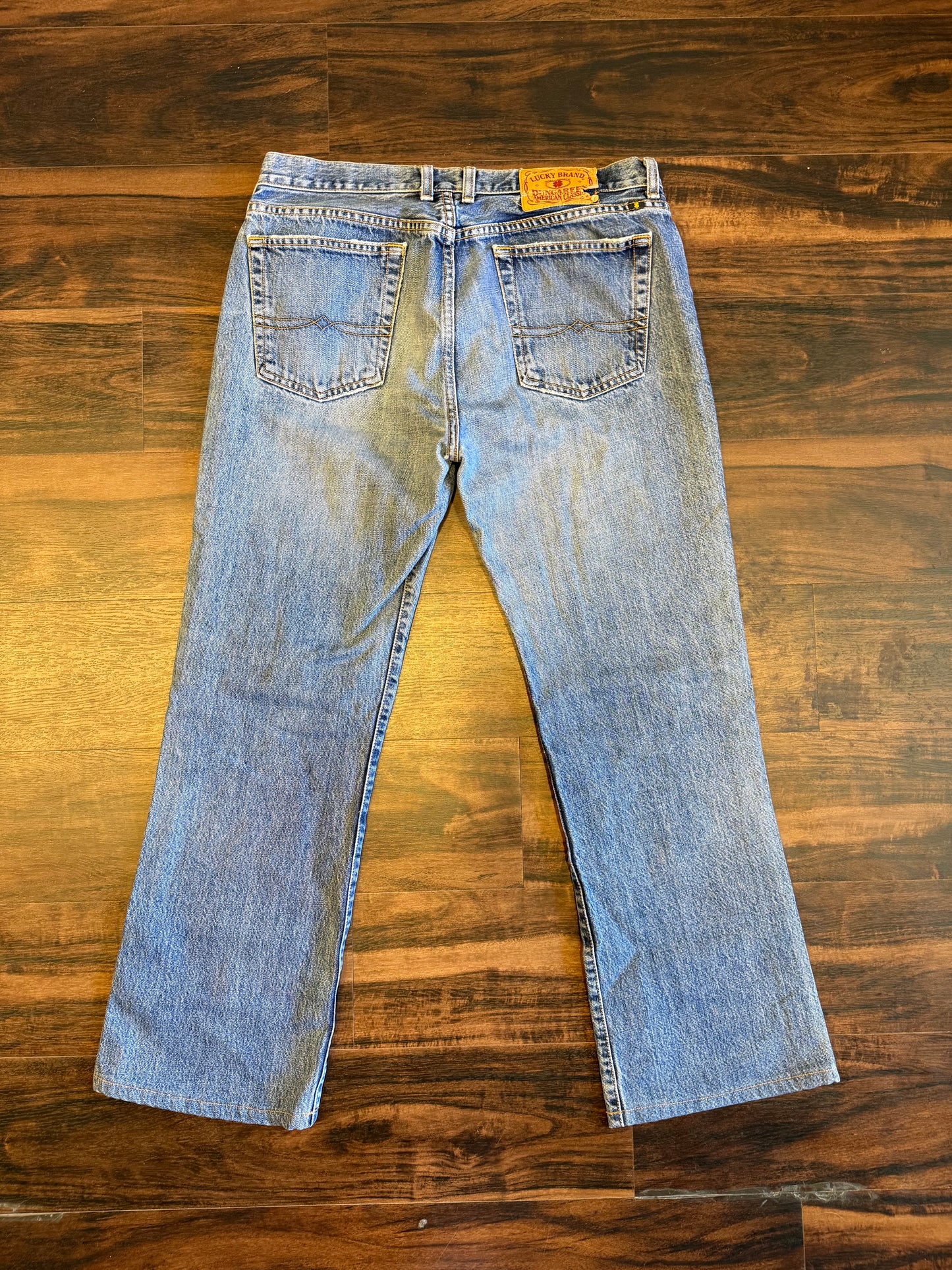 Vintage Lucky Brand Light Wash Boot Cut Jeans- 34x30