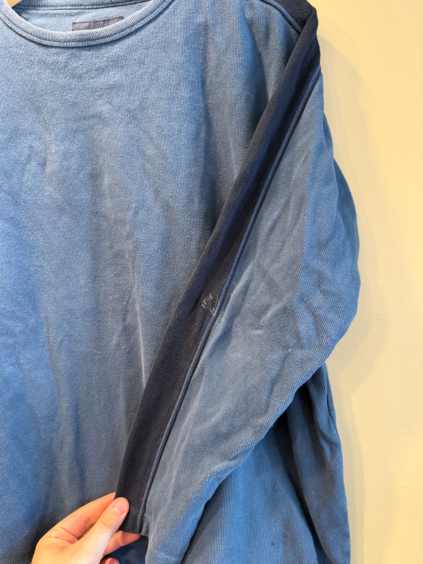 Vintage Y2K Point Zero Blue Long Sleeve T-Shirt- M/L