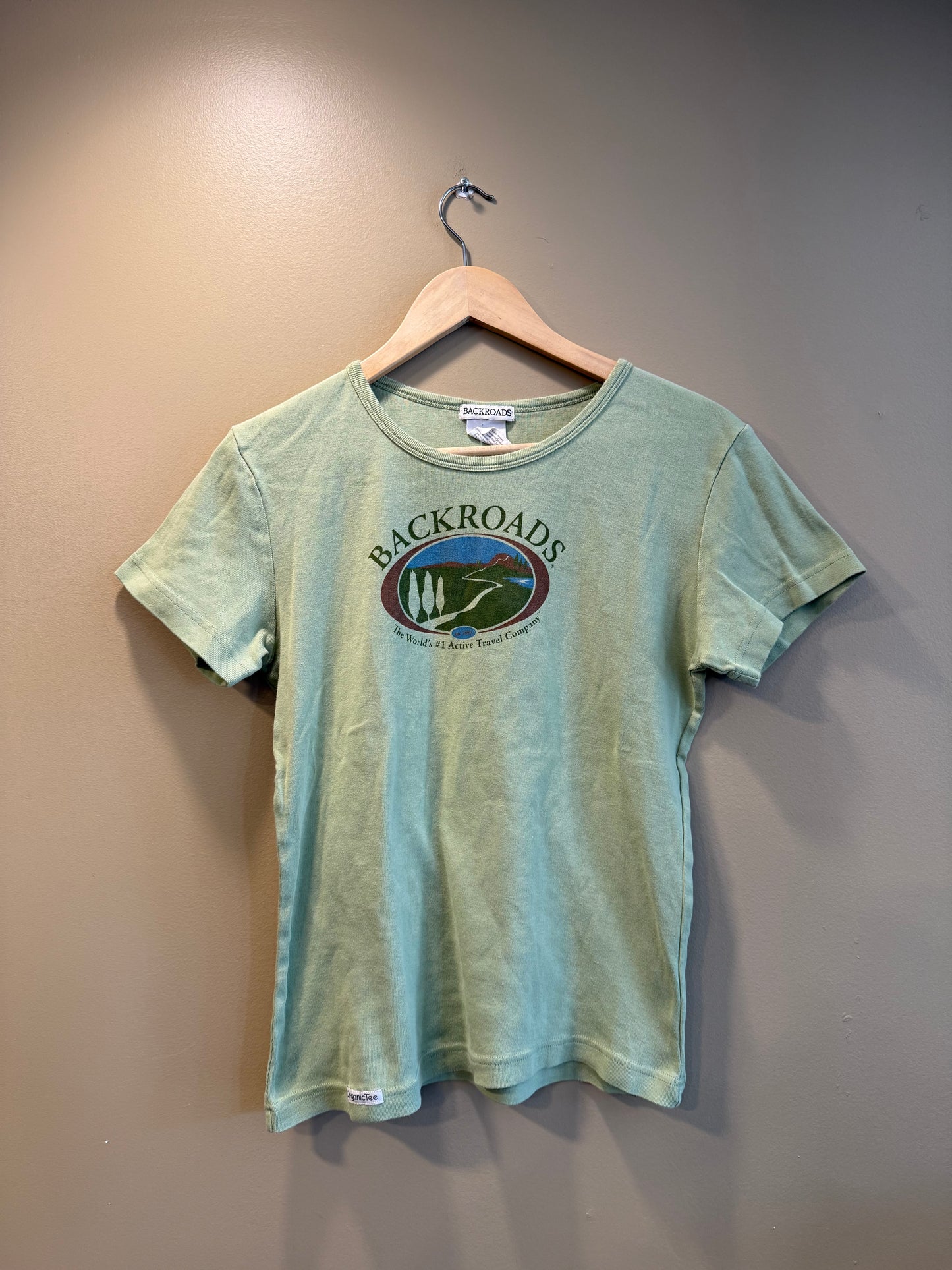 Vintage Women’s Backroads Outdoorsy Green T-Shirt- L