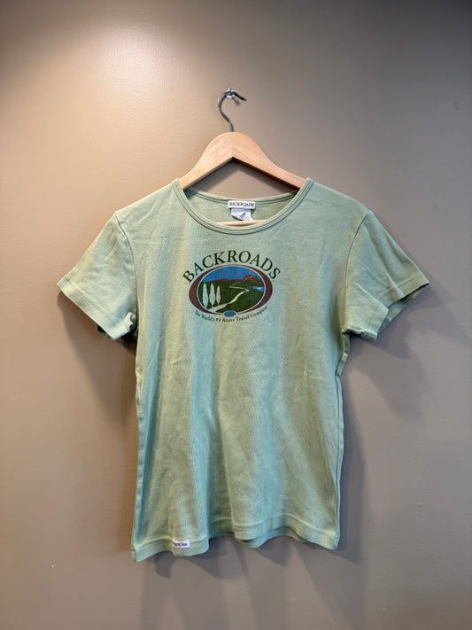 Vintage Women’s Backroads Outdoorsy Green T-Shirt- L
