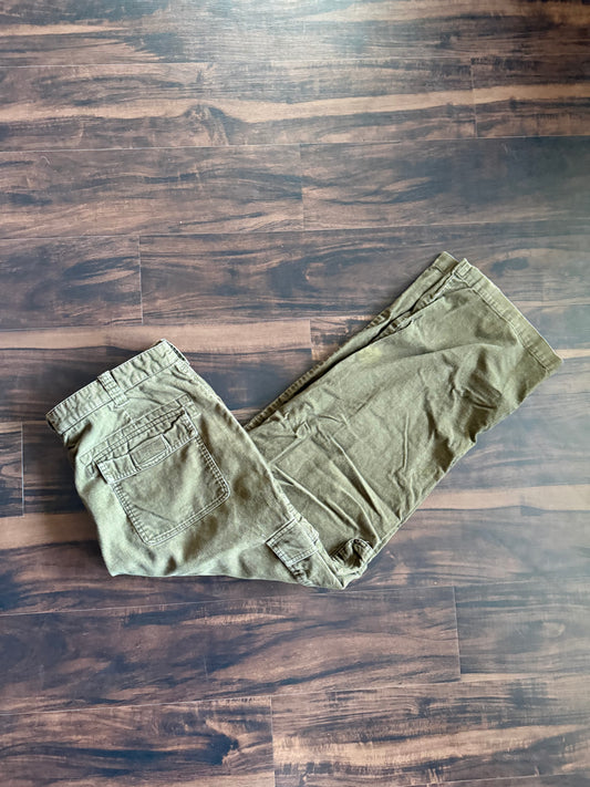 Vintage Eddie Bauer Dark Green Corduroy Pants- 36x32