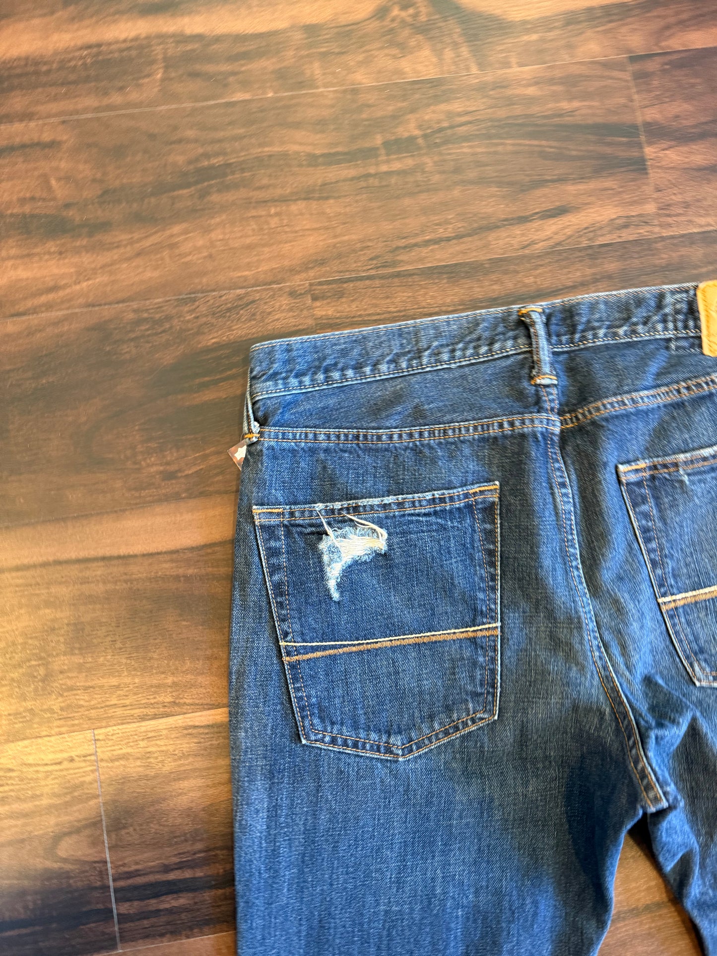 Vintage Abercrombie & Fitch Dark Wash Boot Cut Denim Jeans- 36x34