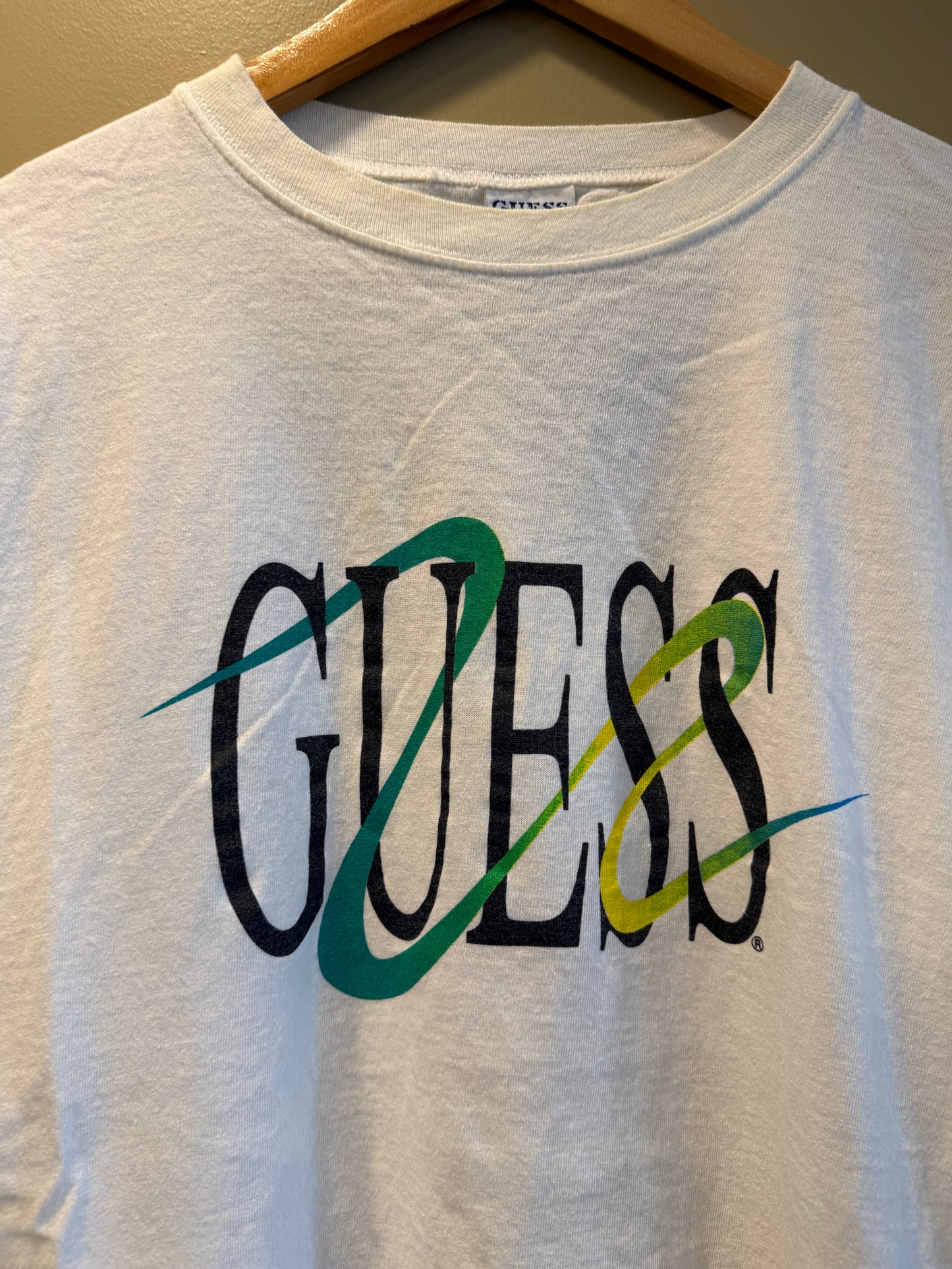 Vintage Guess Jeans Boxy White T-Shirt- XL