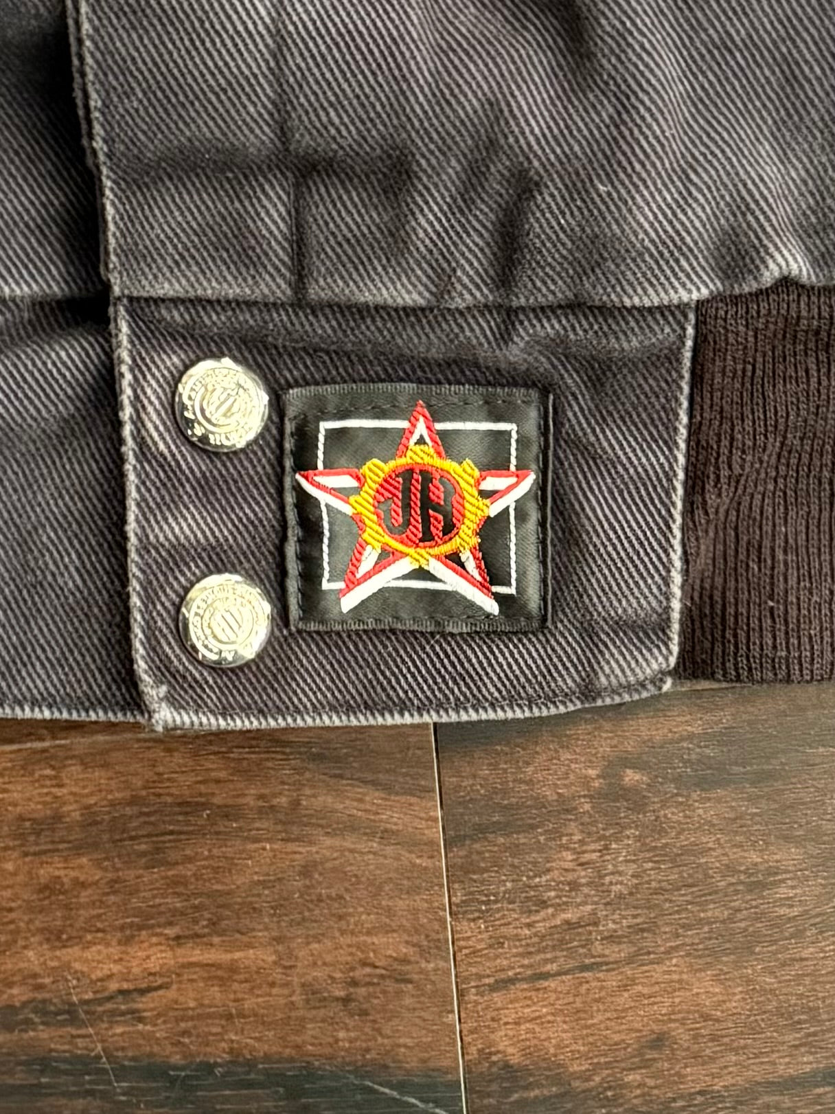 Vintage Jeff Hamilton UAW Delphi Black Racing Jacket- XL