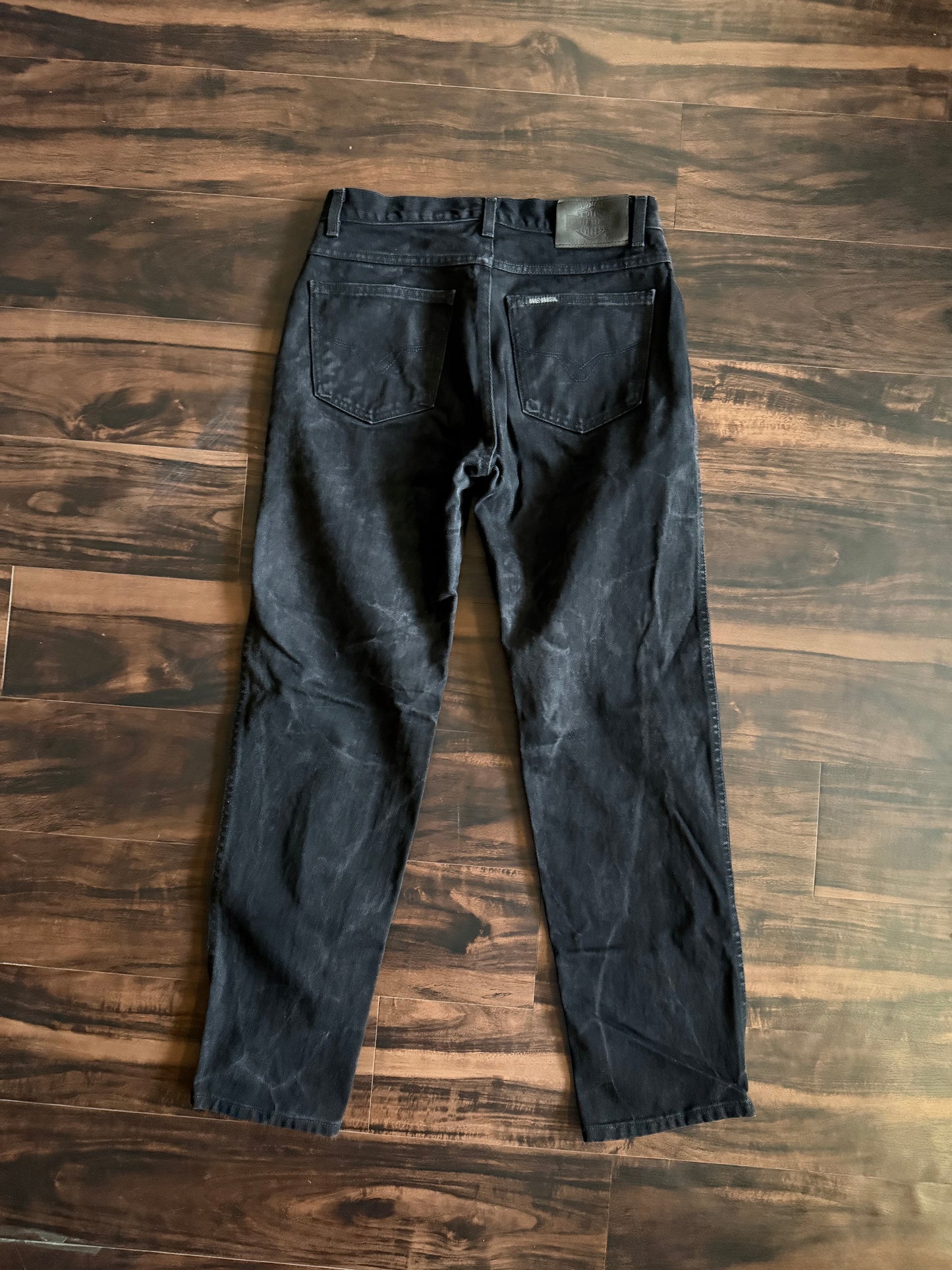 Vintage Harley Davidson Black Denim Jeans- 32x33