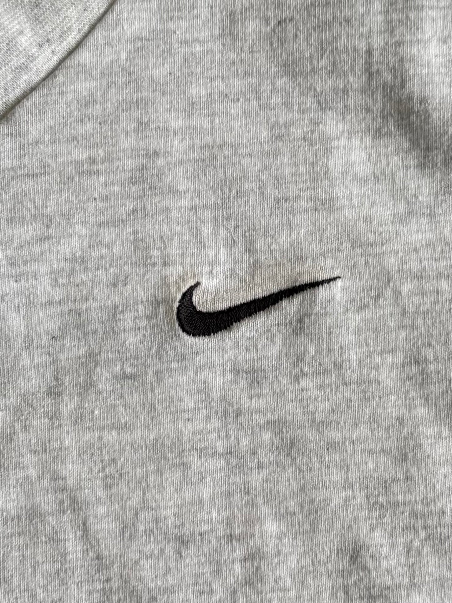 Vintage Nike Gray V-Neck T-Shirt- S