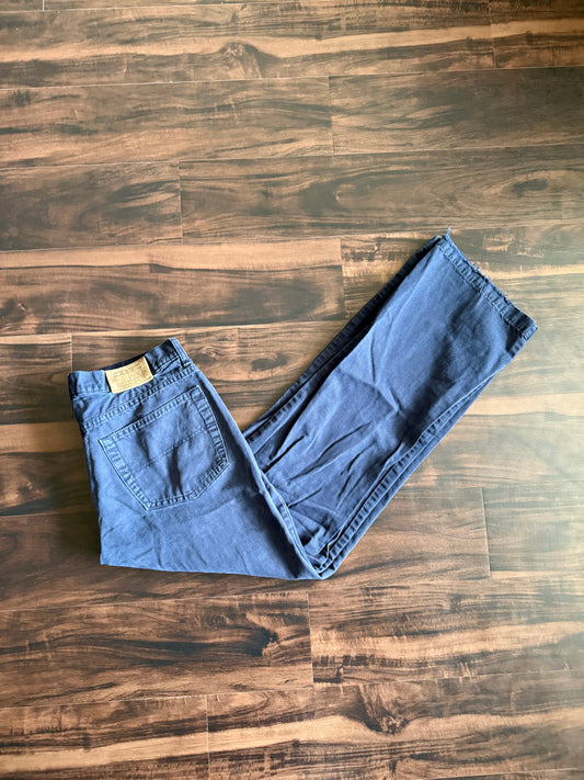 Vintage Tommy Hilfiger Blue Cotton Canvas Pants- 34x32