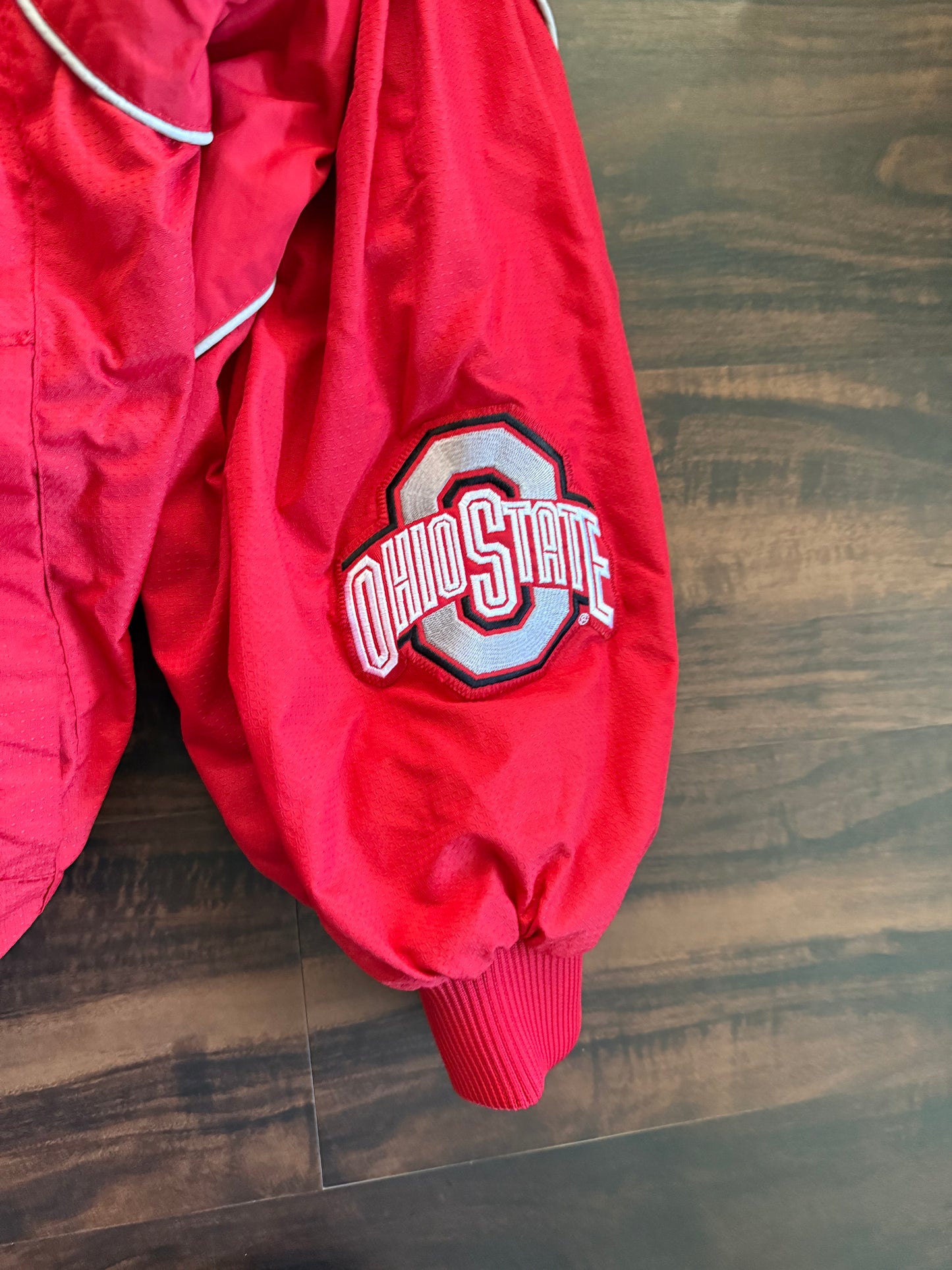 Vintage Ohio State Buckeyes Red Athletic Jacket- L