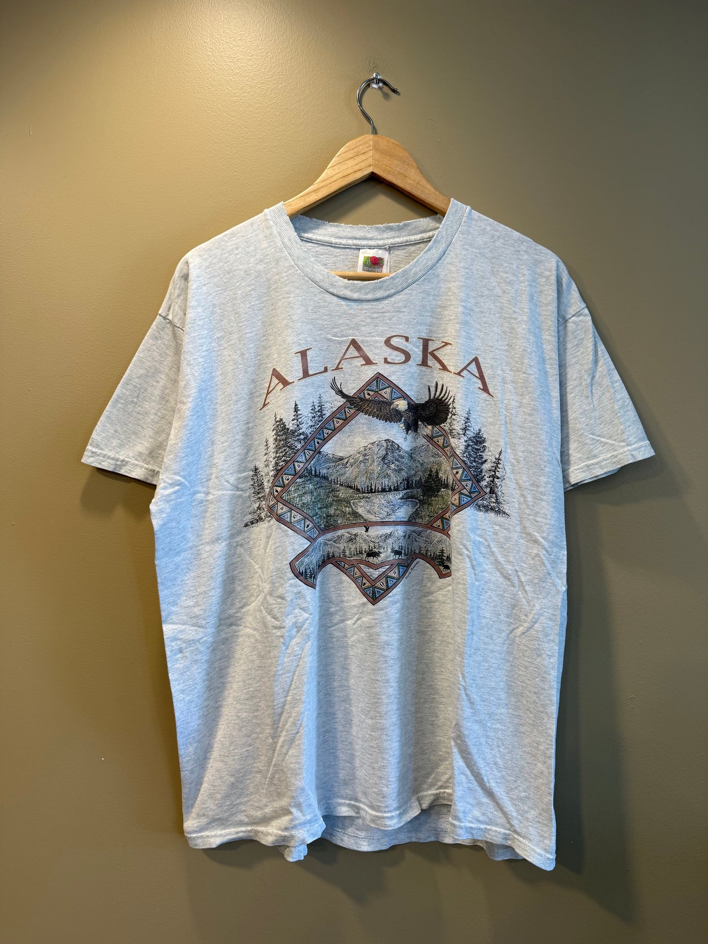 Vintage Alaska Wildlife Nature T-Shirt- L