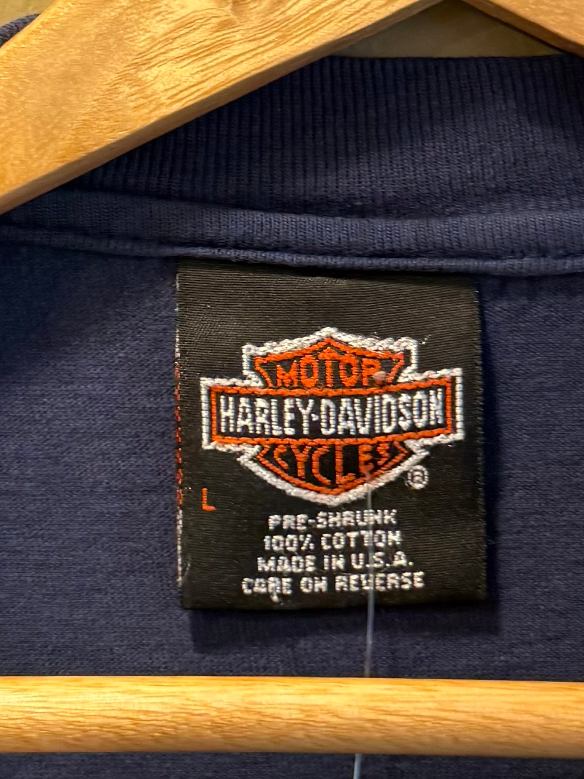 Vintage Harley Davidson Wisconsin Blue T-Shirt- L