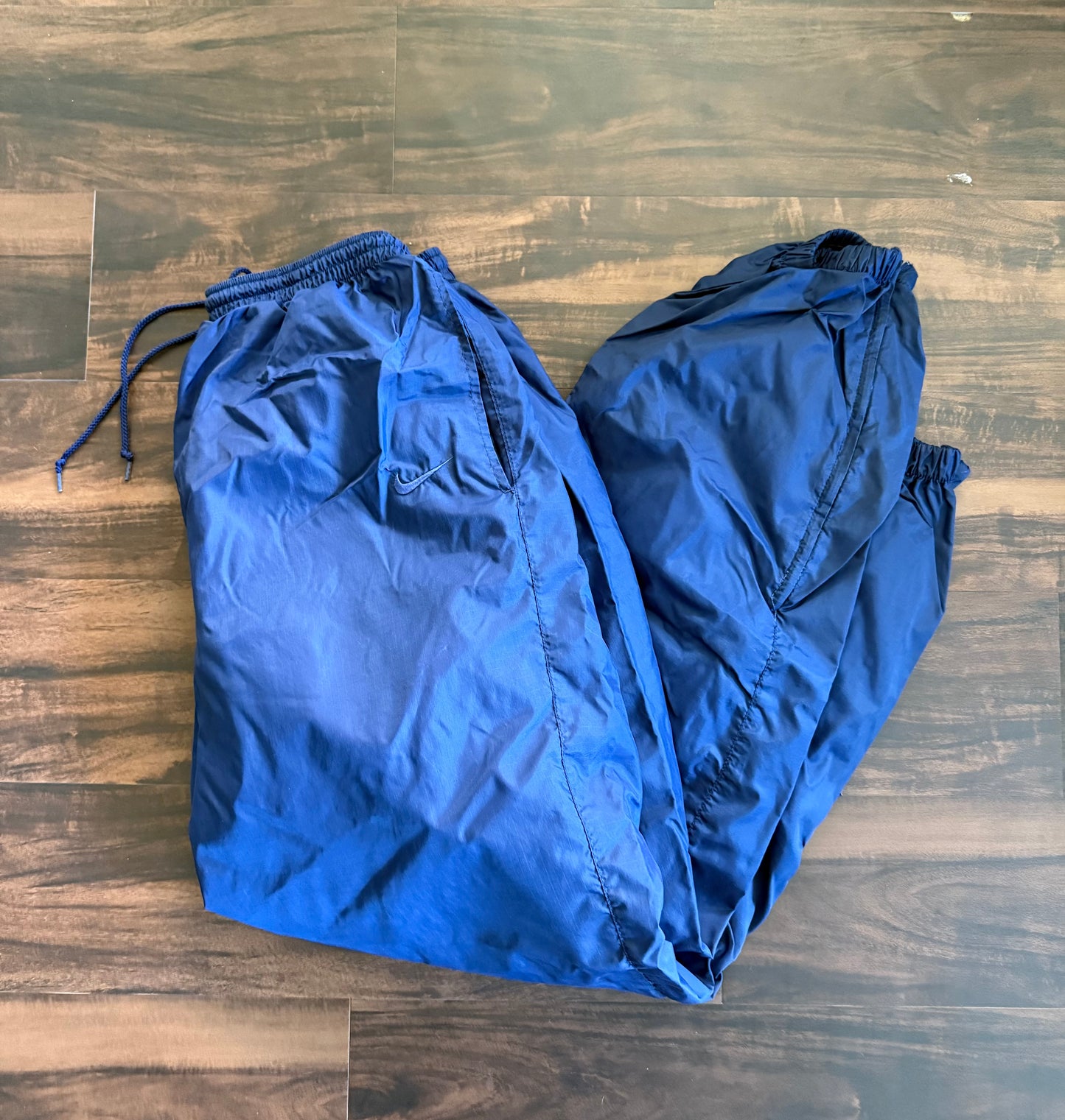 Vintage Nike Blue Embroidered Track Pants Joggers- M