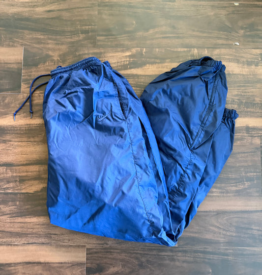 Vintage Nike Blue Embroidered Track Pants Joggers- M