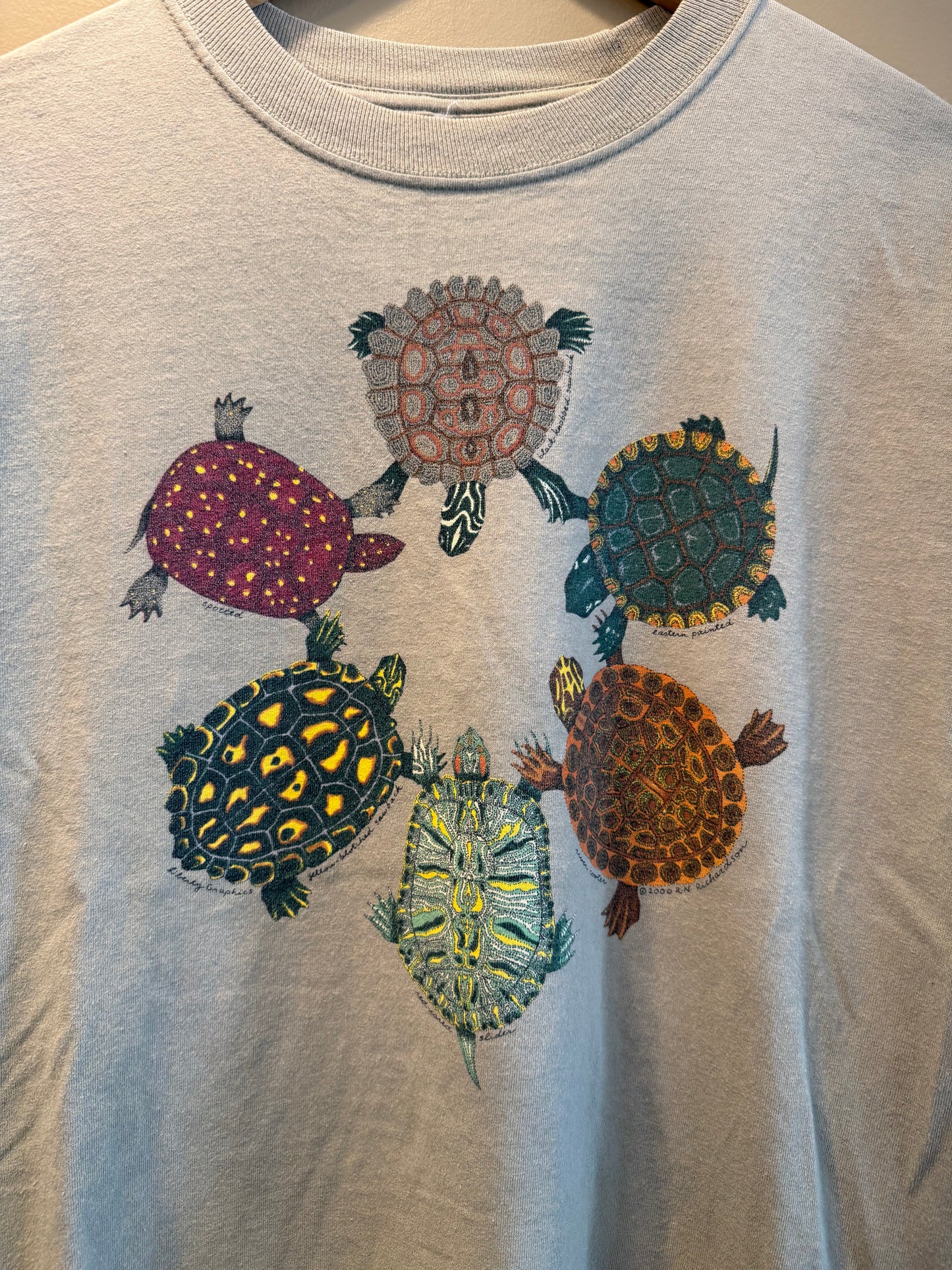 Vintage Turtles Green Long Sleeve T-Shirt- M