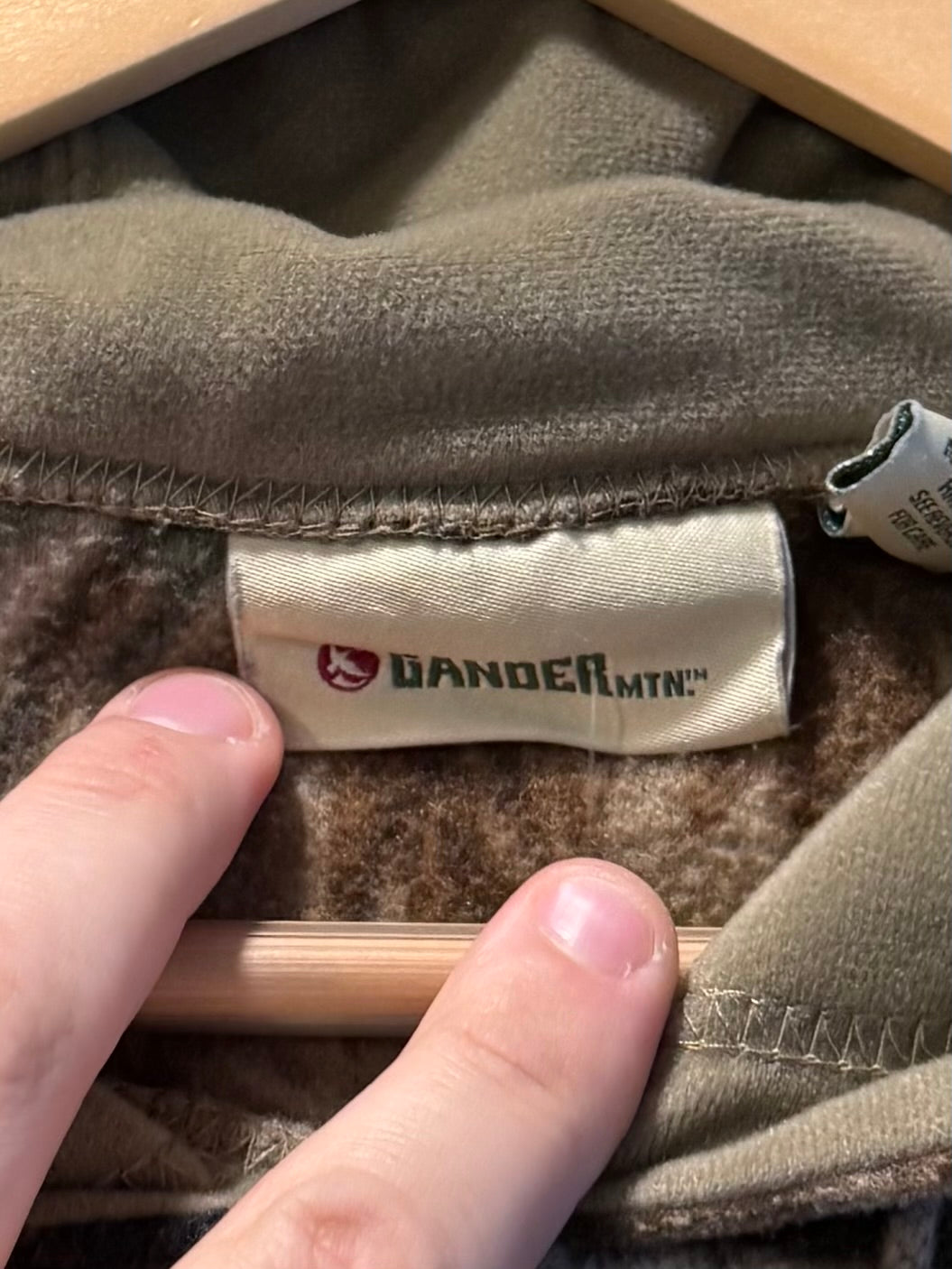 Vintage Gander Mountain Fleece Tree Camo Hoodie Sweatshirt- L/XL
