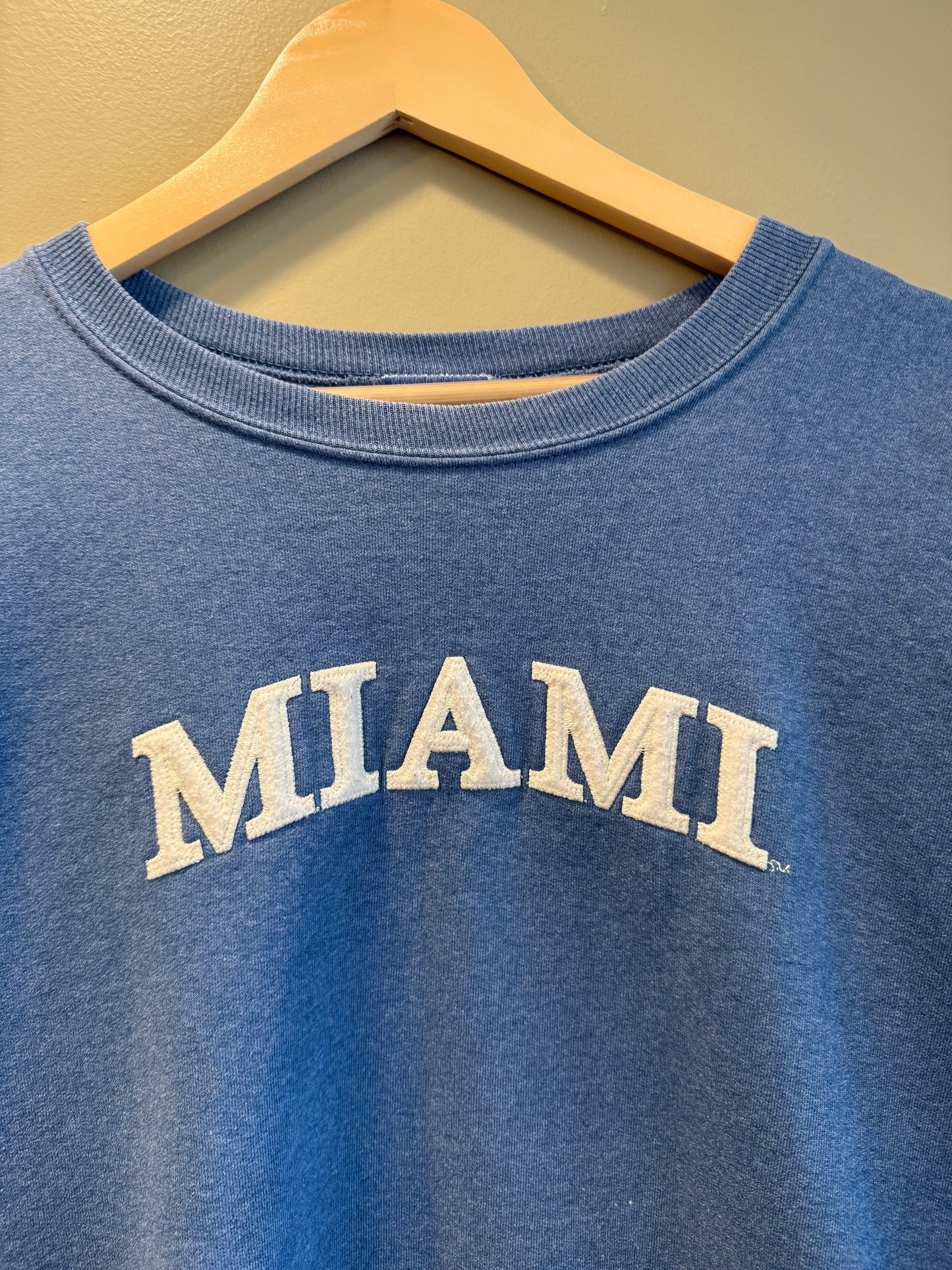 Vintage Champion Miami University Blue Spell Out Sweatshirt- XXL