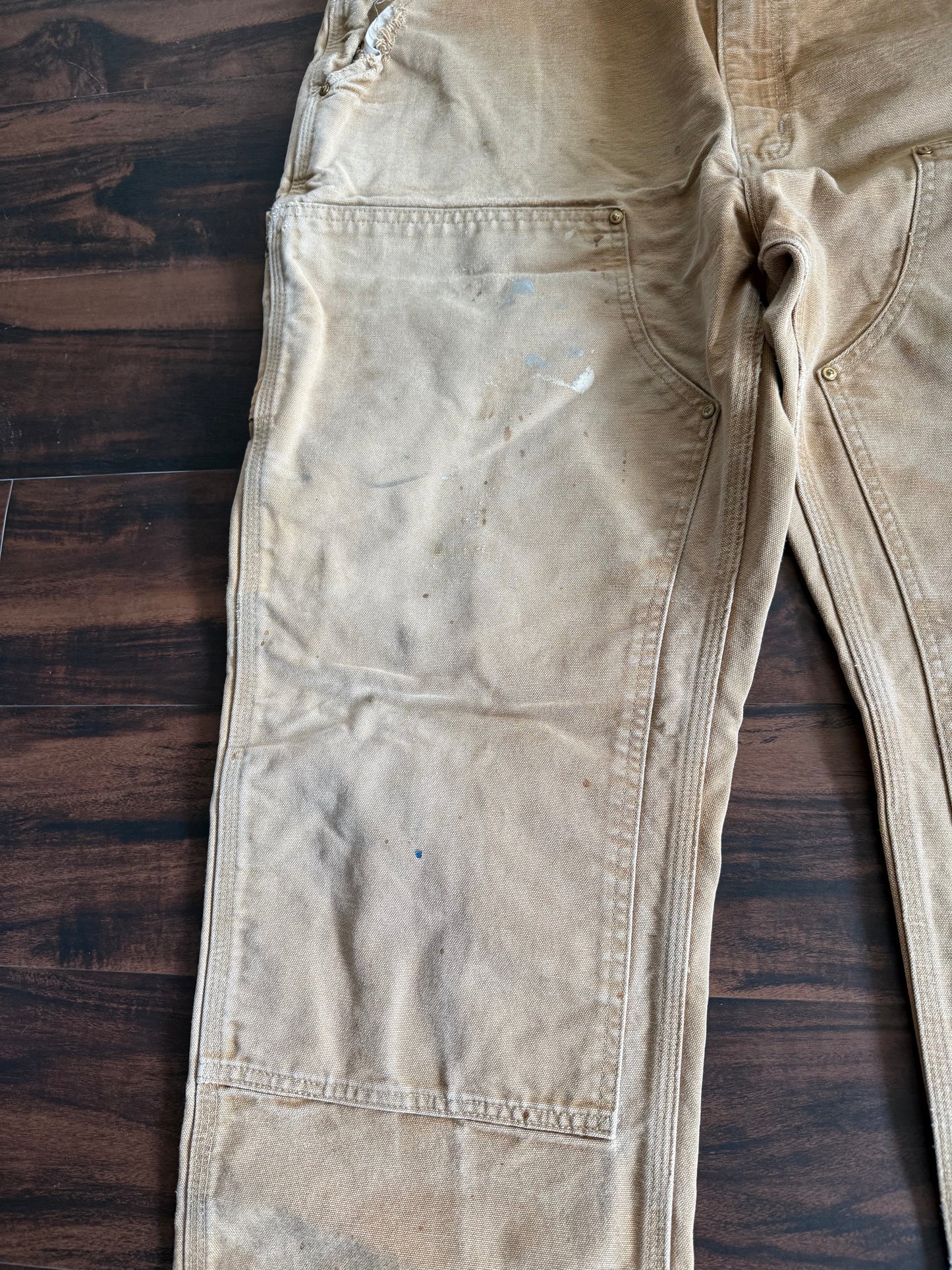 Vintage Carhartt Heavily Distressed Double Knee Pants- 40x30