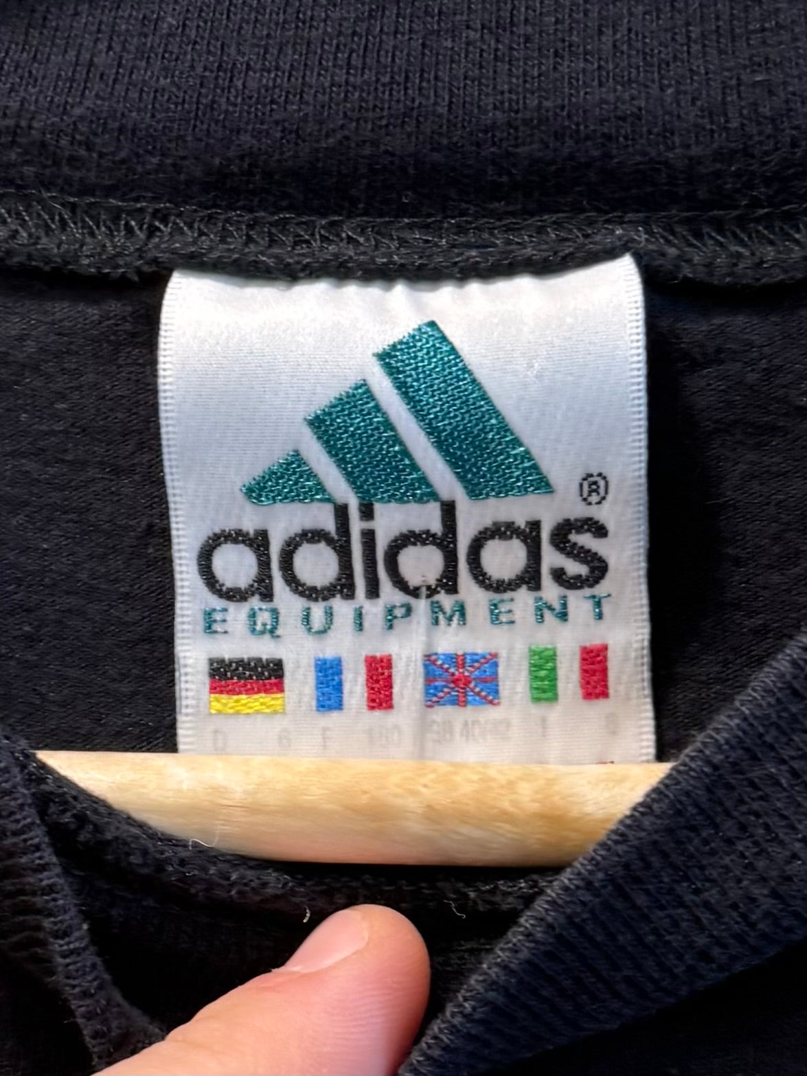 Vintage Adidas Equipment Black T-Shirt- M
